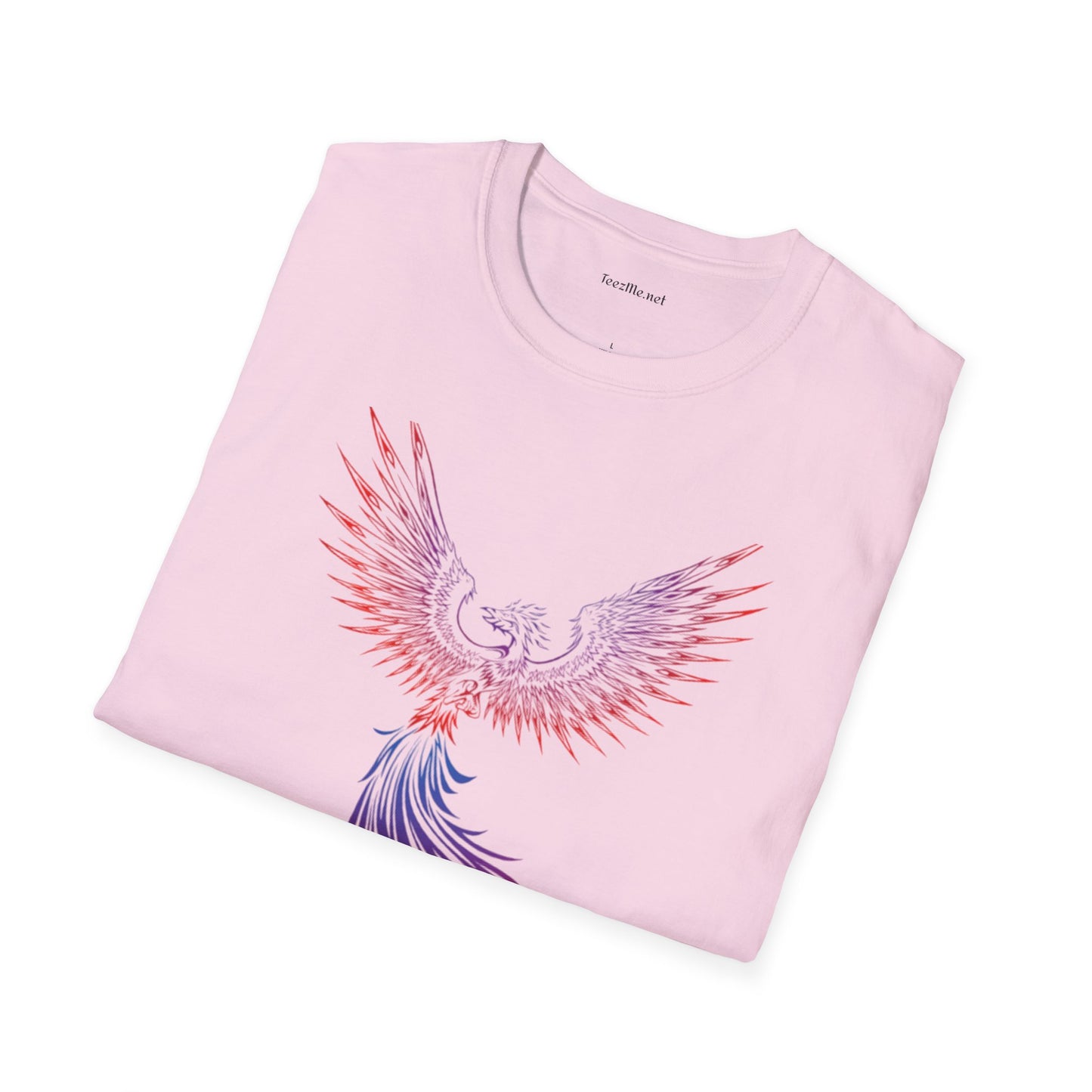 Phoenix rising (image)- Unisex Softstyle T-Shirt 100% Cotton Graphic