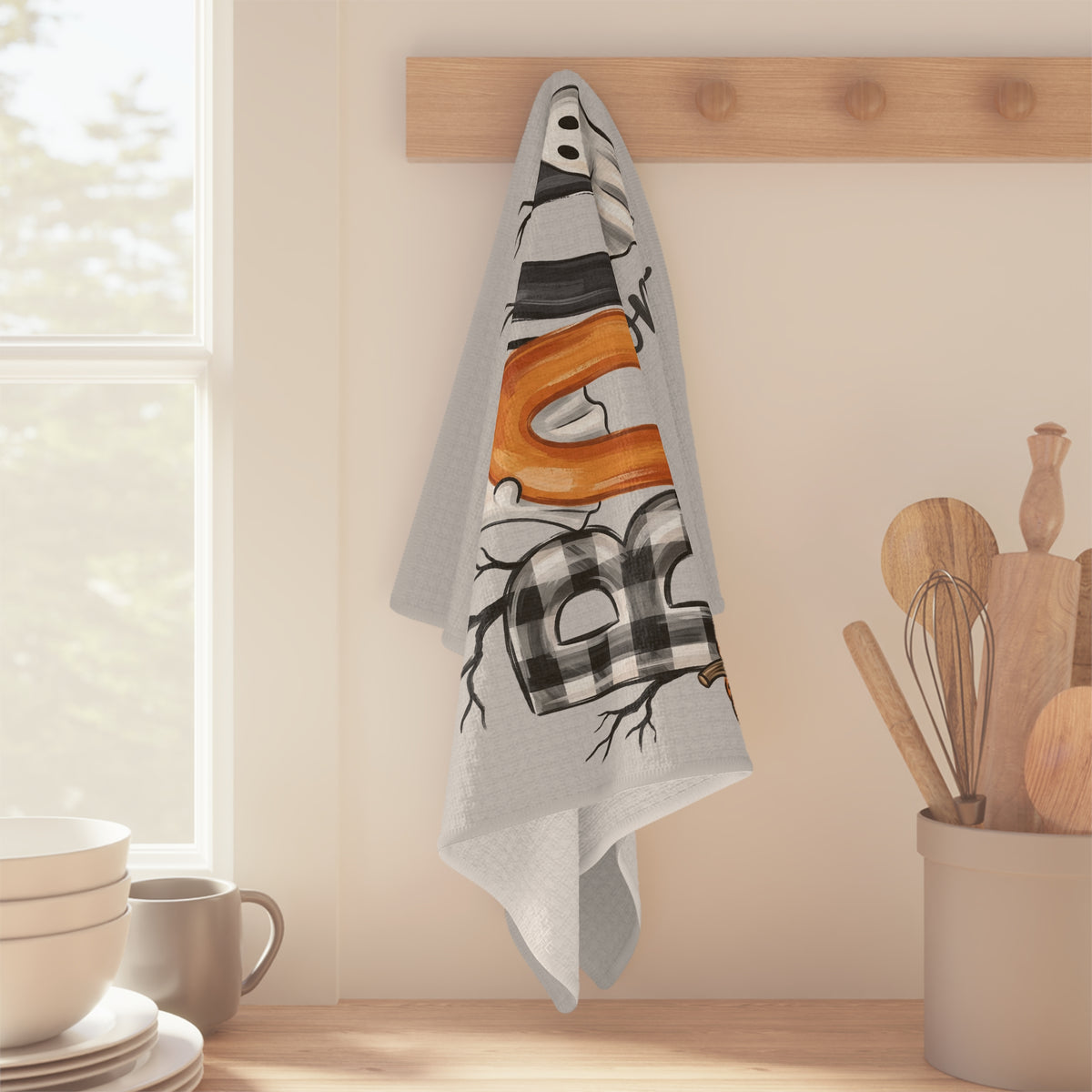 Tea Towel - "BOO Spooky Season" Halloween Microfiber Kitchen Towel