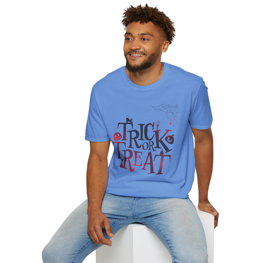 Trick or Treat - Unisex Softstyle T-Shirt 100% Cotton Graphic