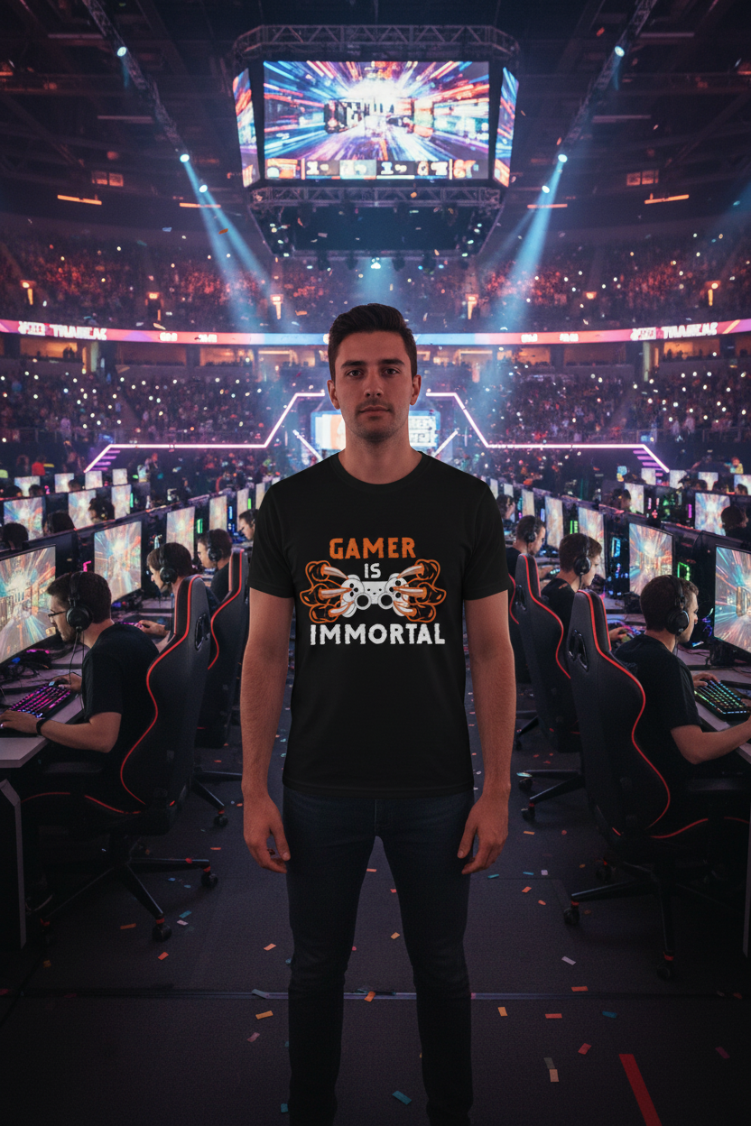 Gamer is Immortal 03 Unisex Oversized Boxy Tee