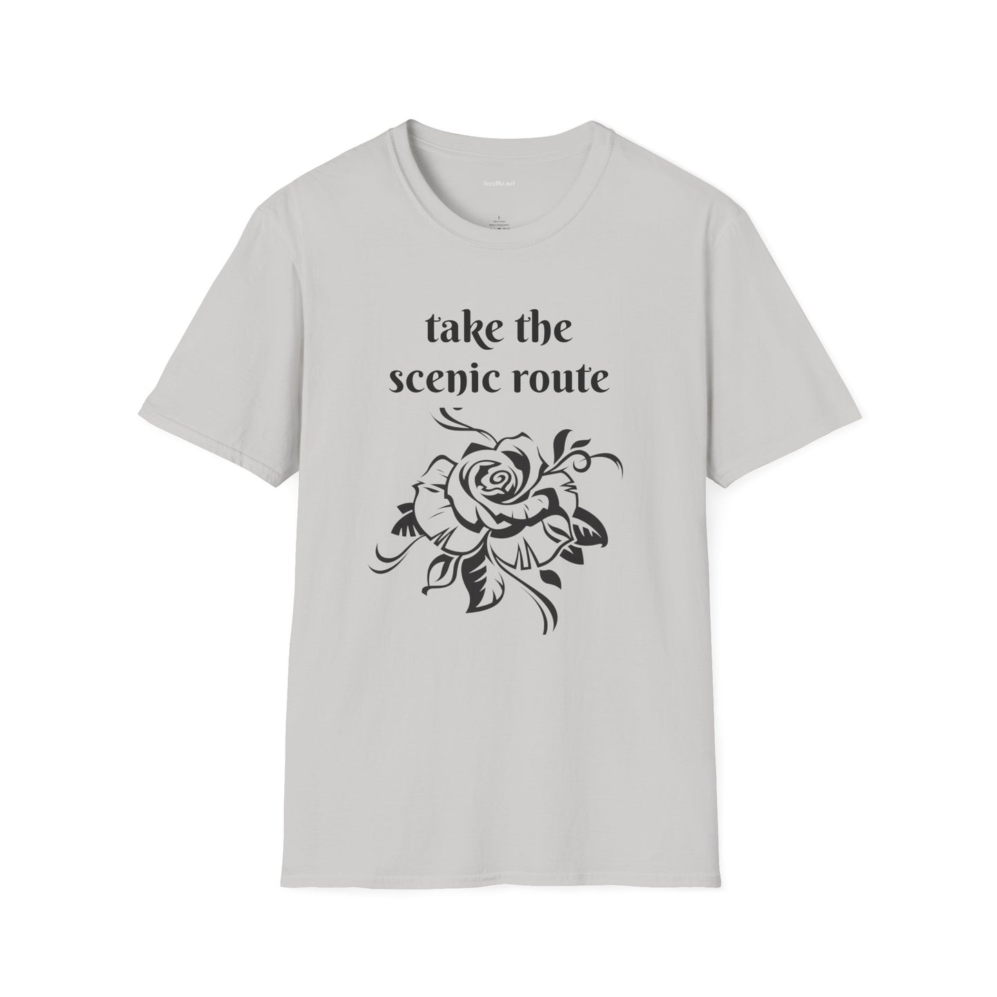 Take the scenic route- Unisex Softstyle T-Shirt 100% Cotton Graphic