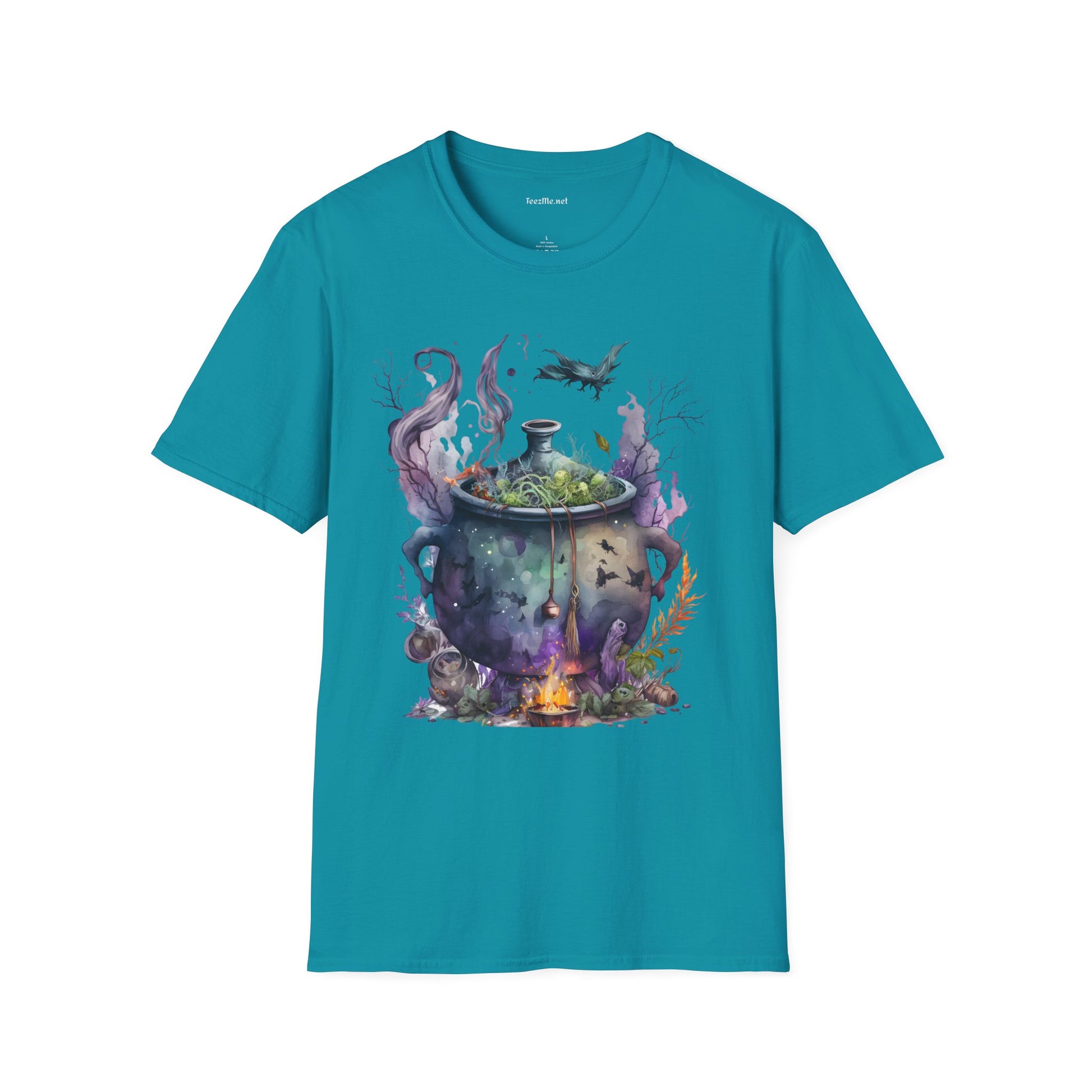 Cauldron Watercolor Unisex Softstyle T-Shirt 100% Cotton Graphic