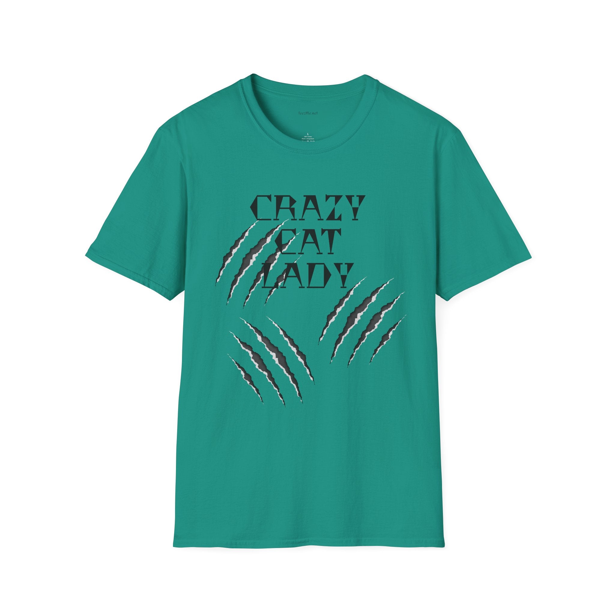 Crazy Cat Lady - Unisex Softstyle T-Shirt 100% Cotton Graphic