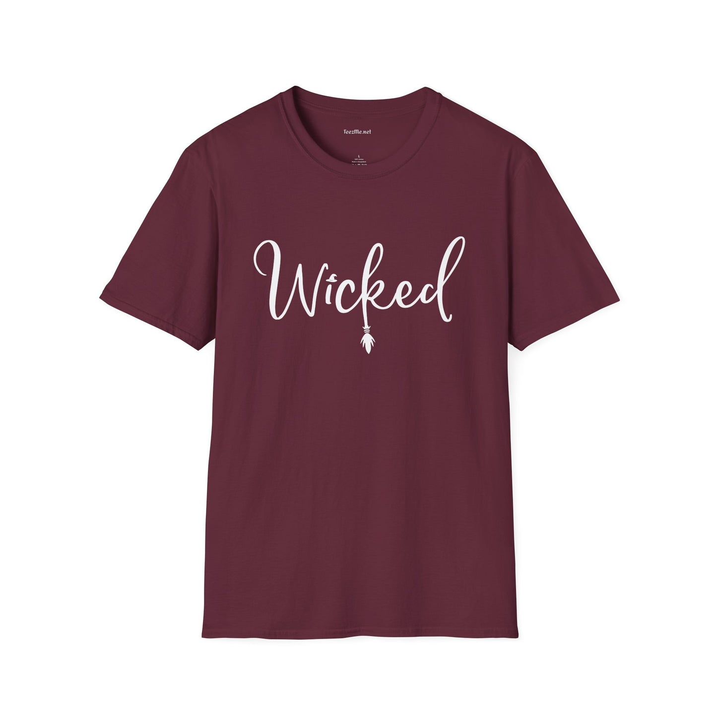Wicked (white) Unisex SoftStyle T-Shirt 100% Cotton Graphic