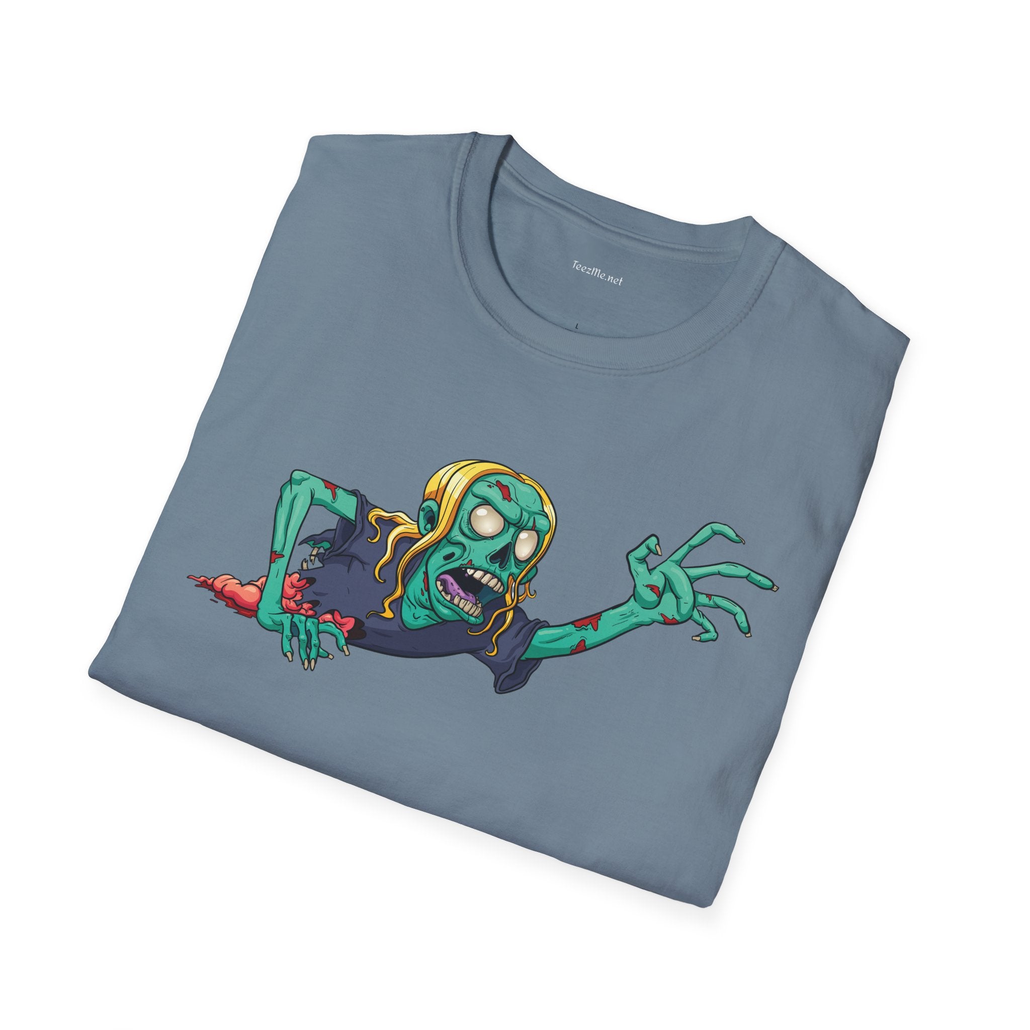 Zombie Grab - Unisex Softstyle T-Shirt 100% Cotton Graphic