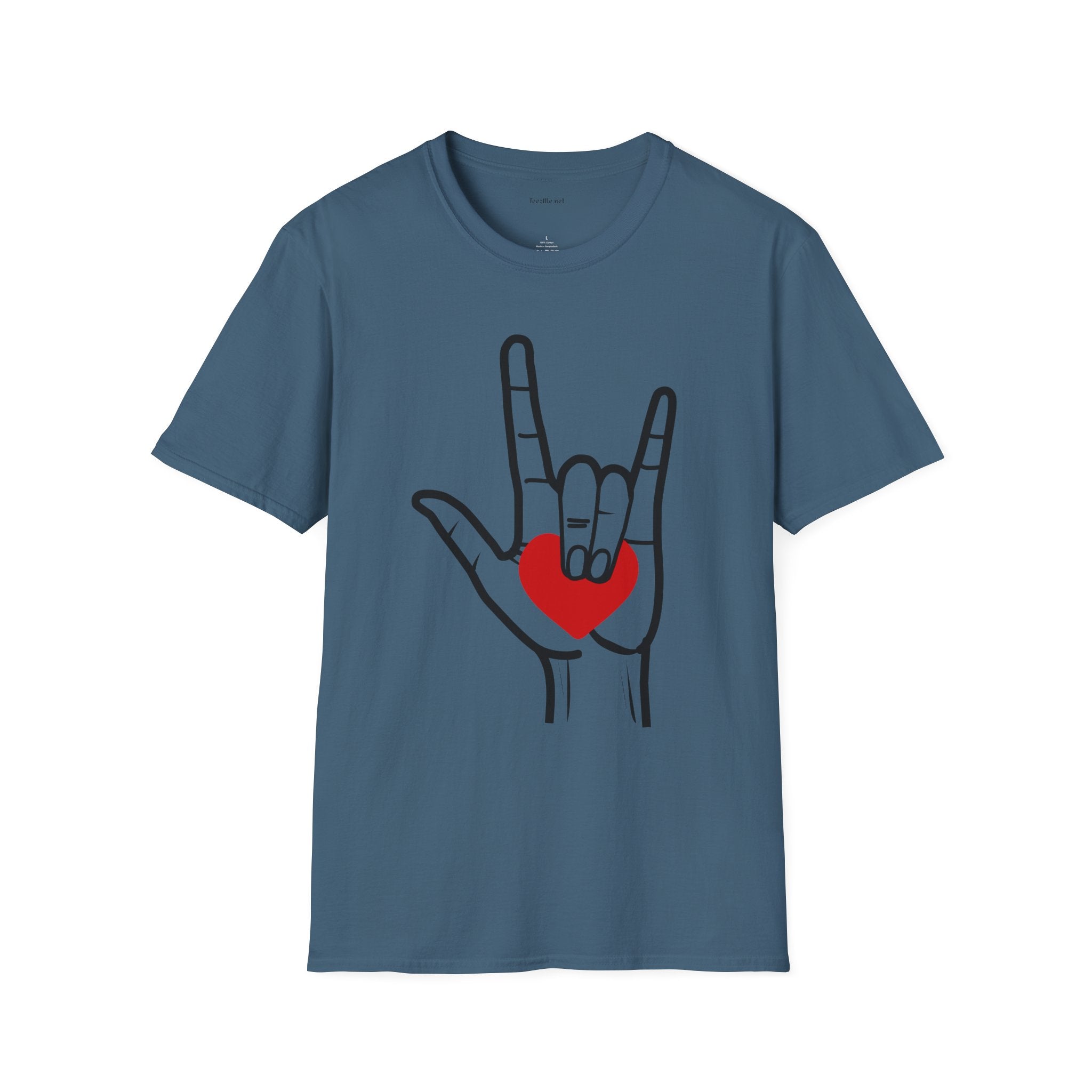 ASL Love  - Unisex Softstyle T-Shirt 100% Cotton Graphic
