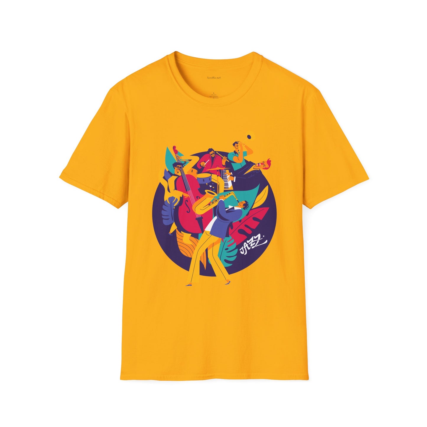 Jazz Music Unisex Softstyle T-Shirt 100% Cotton Graphic