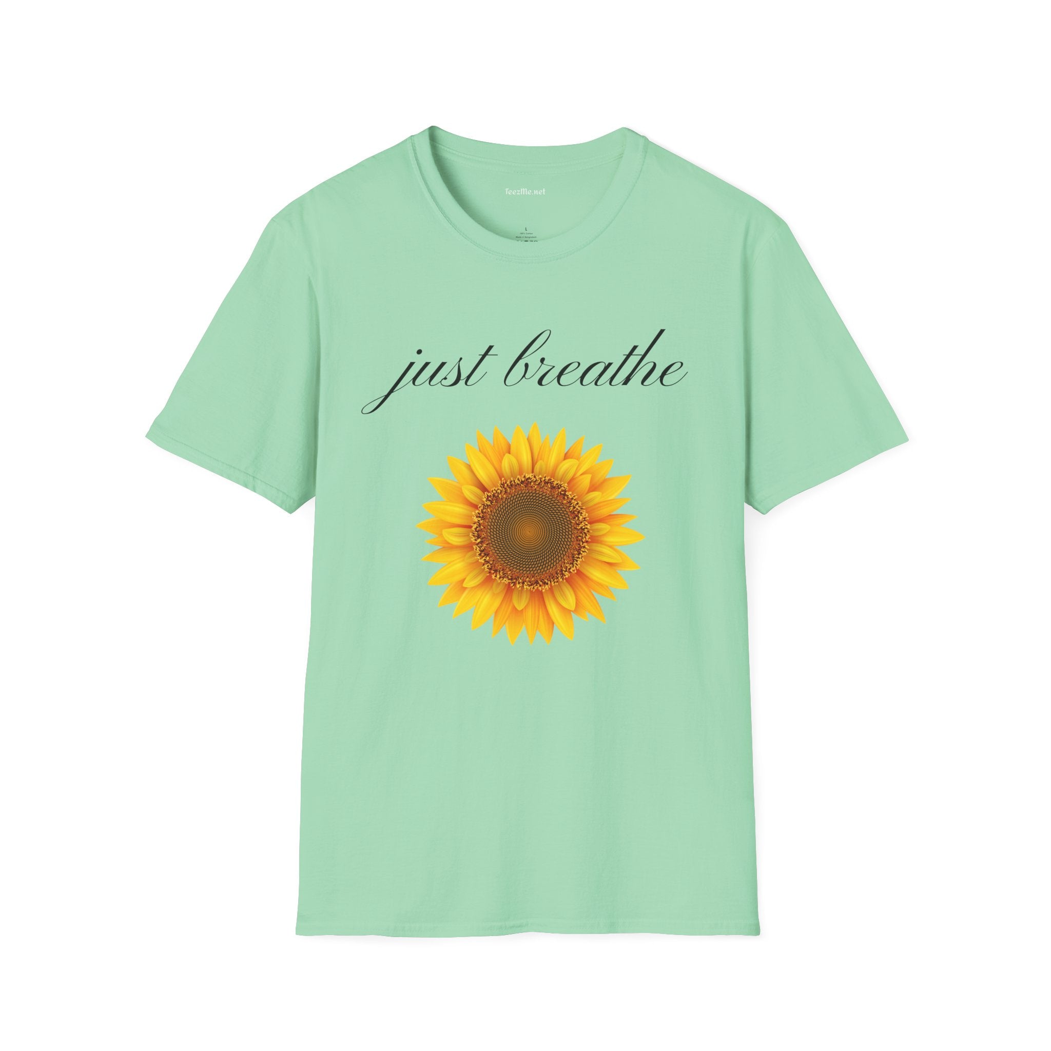 Just breathe - Unisex Softstyle T-Shirt 100% Cotton Graphic