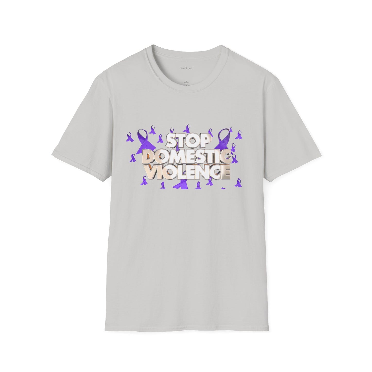 STOP DOMESTIC VIOLENCE - Unisex Softstyle T-Shirt 100% Cotton Graphic