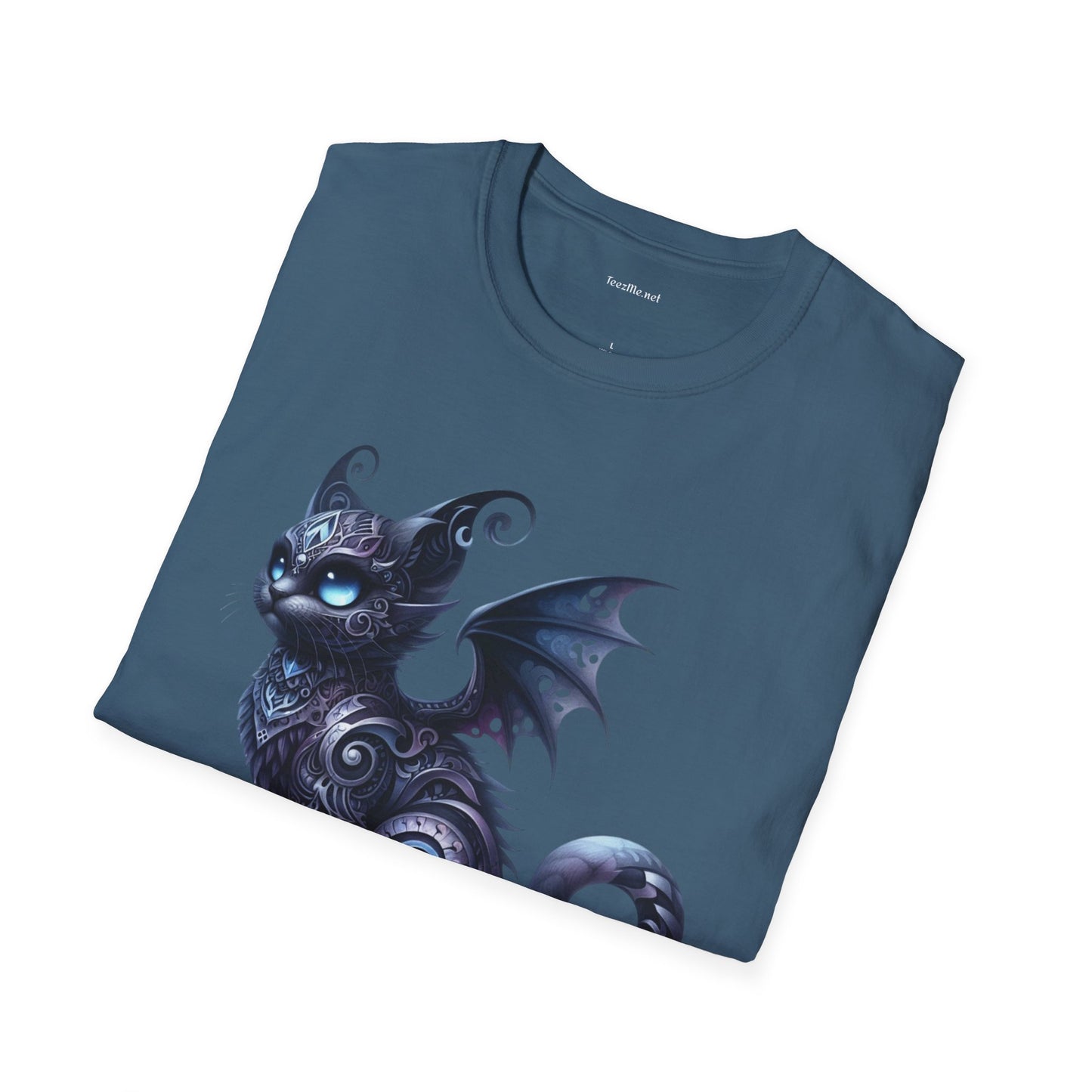 Black Fairy Cat -Shirt 100% Cotton Graphic