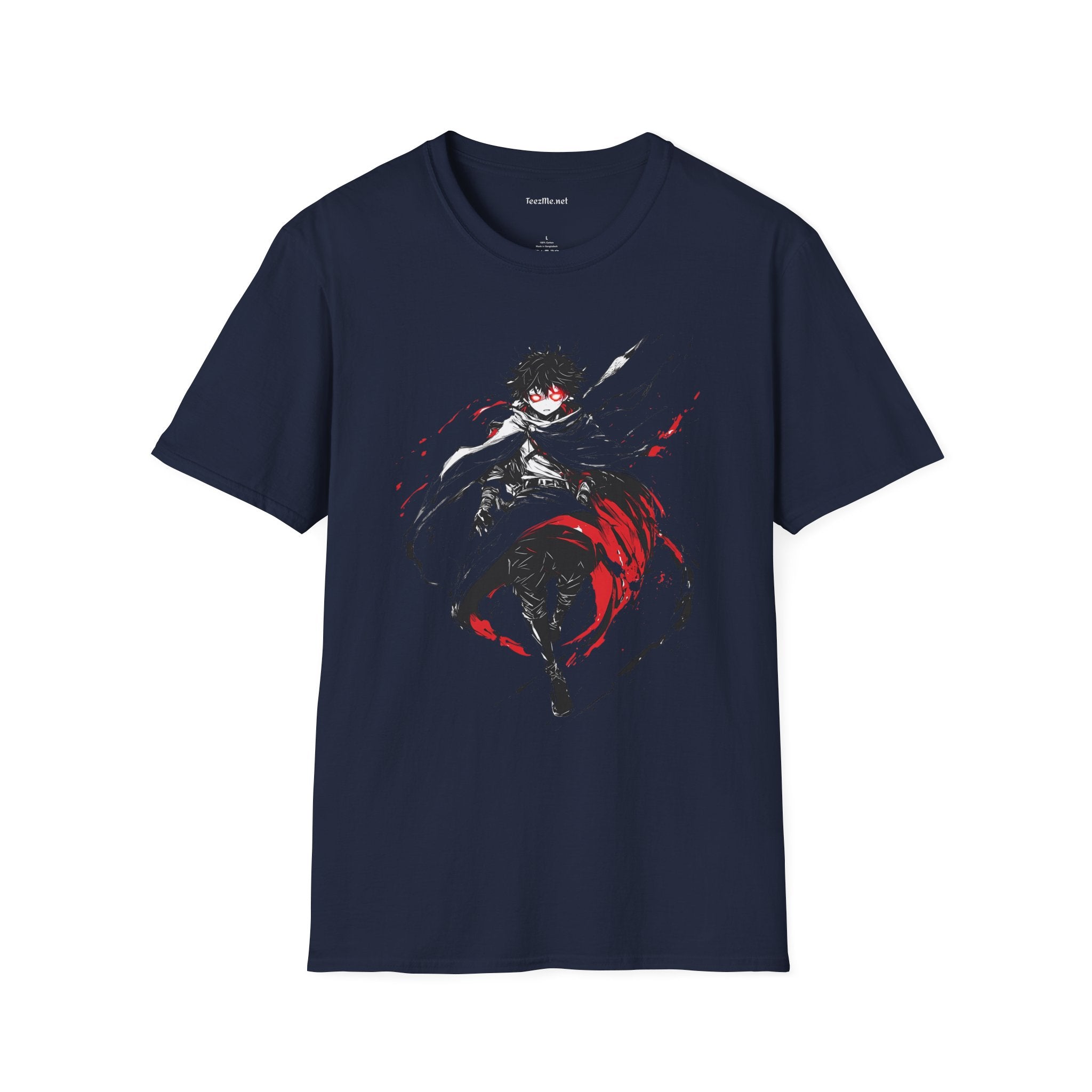Mystic Manga Hero Unisex Softstyle T-Shirt 100% Cotton Graphic