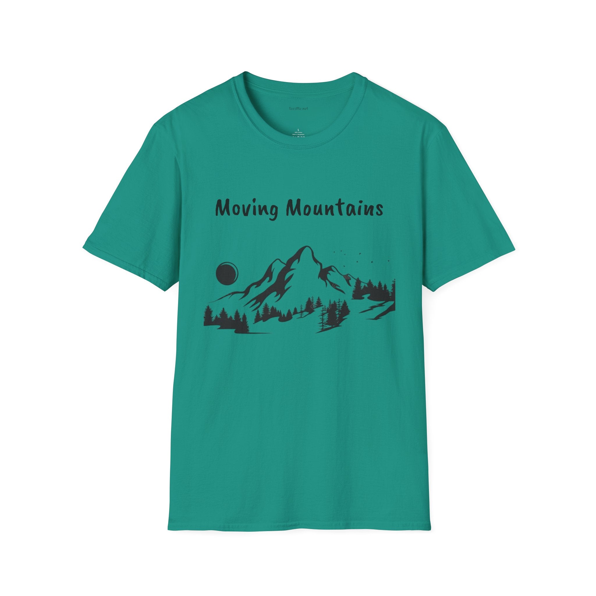 Moving Mountains - Unisex Softstyle T-Shirt 100% Cotton Graphic