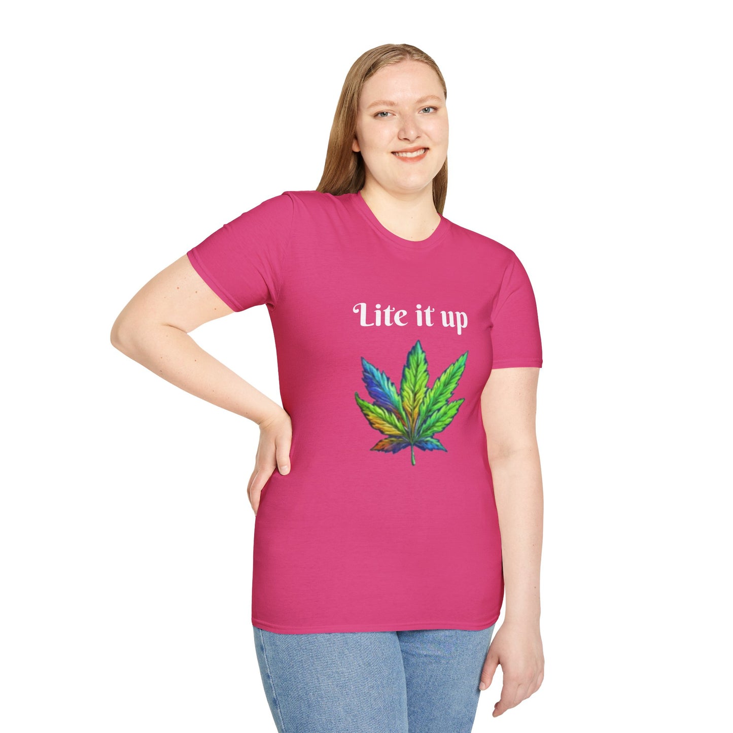 Lite it up - Unisex Softstyle T-Shirt 100% Cotton Graphic