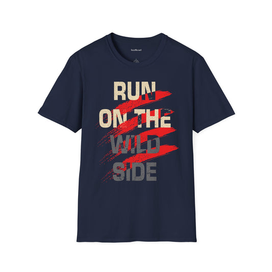 Run on the Wild Side Unisex Softstyle T-Shirt 100% Cotton Graphic