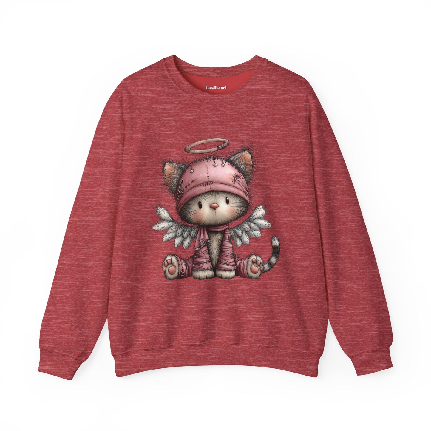 Whimsical Holiday Cat 03 Unisex Heavy Blend™ Crewneck Sweatshirt