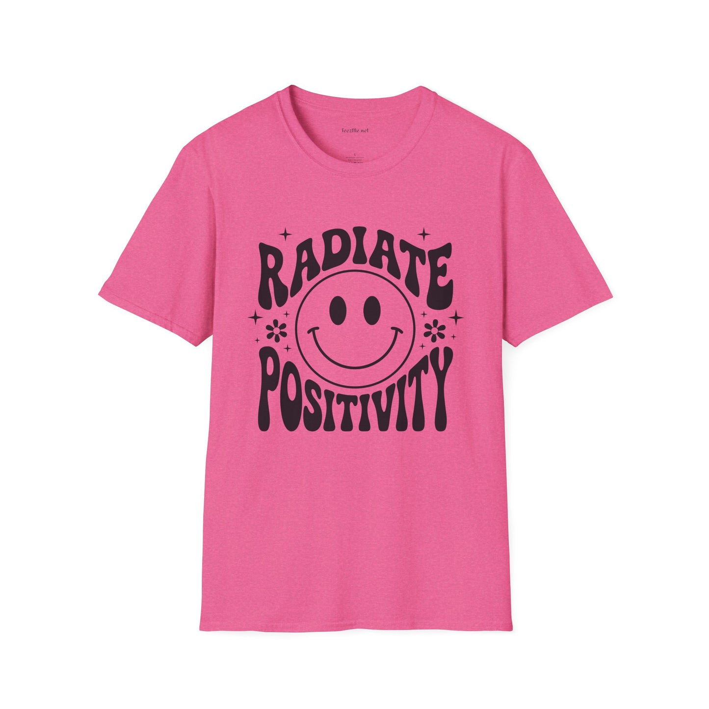 Radiate Positivity :) 02 Unisex Soft Style T-Shirt 100% Cotton Graphic