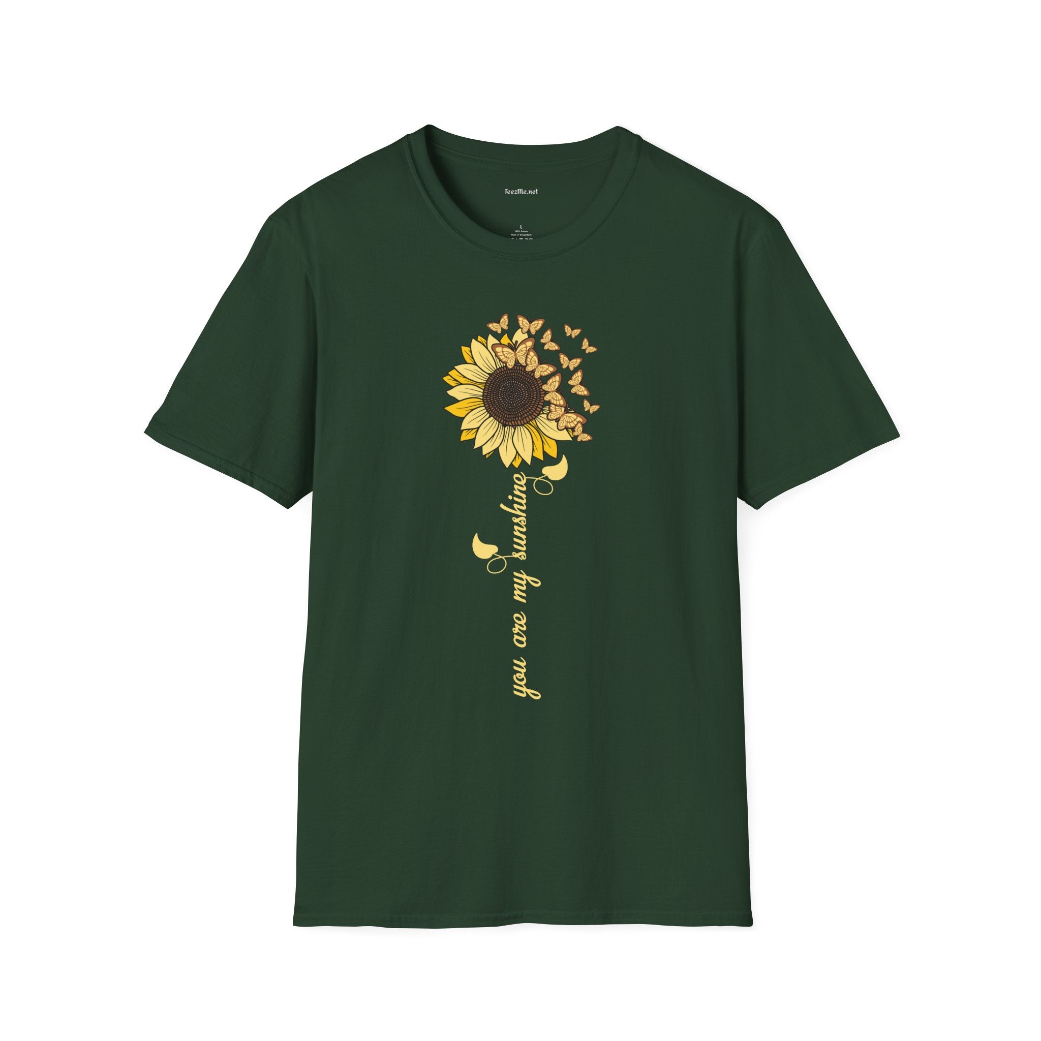 Sunflower Butterflies T-Shirt — 'You are my Sunshine' Floral Tee