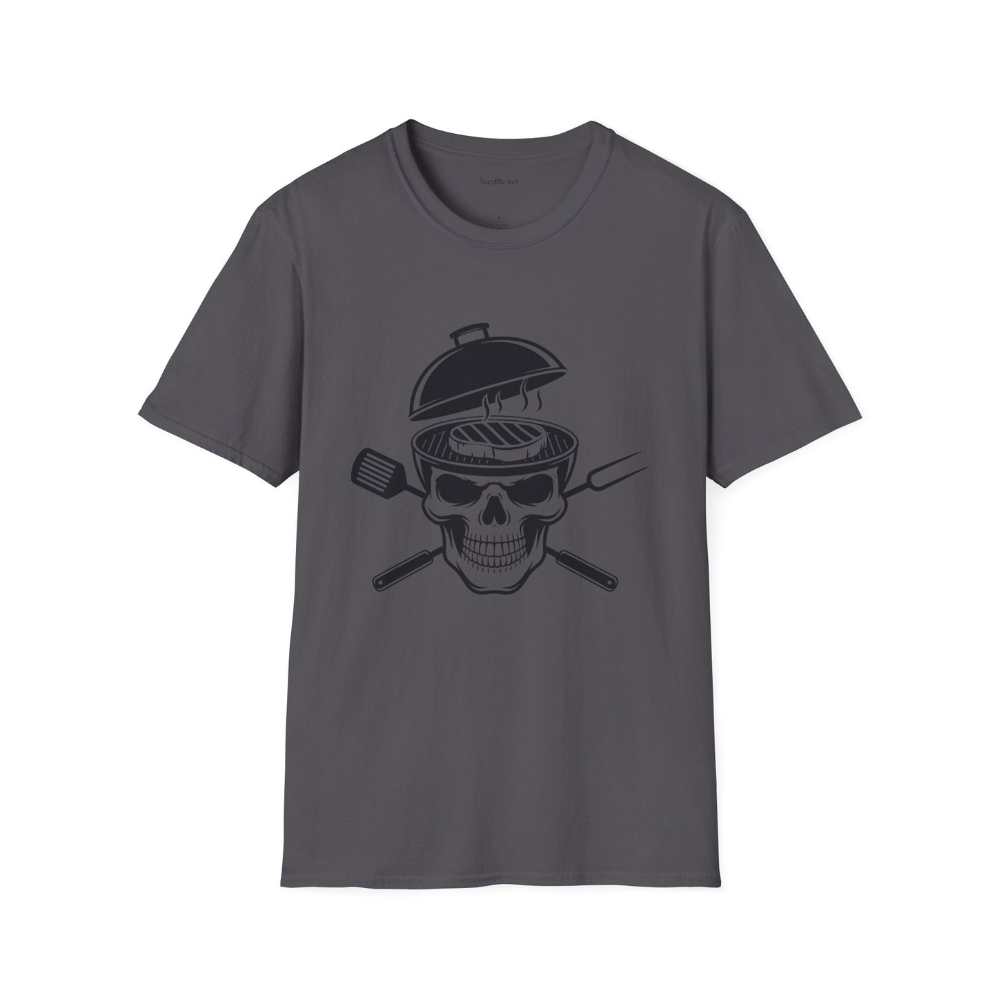Grilling Skeleton Unisex Softstyle T-Shirt 100% Cotton Graphic
