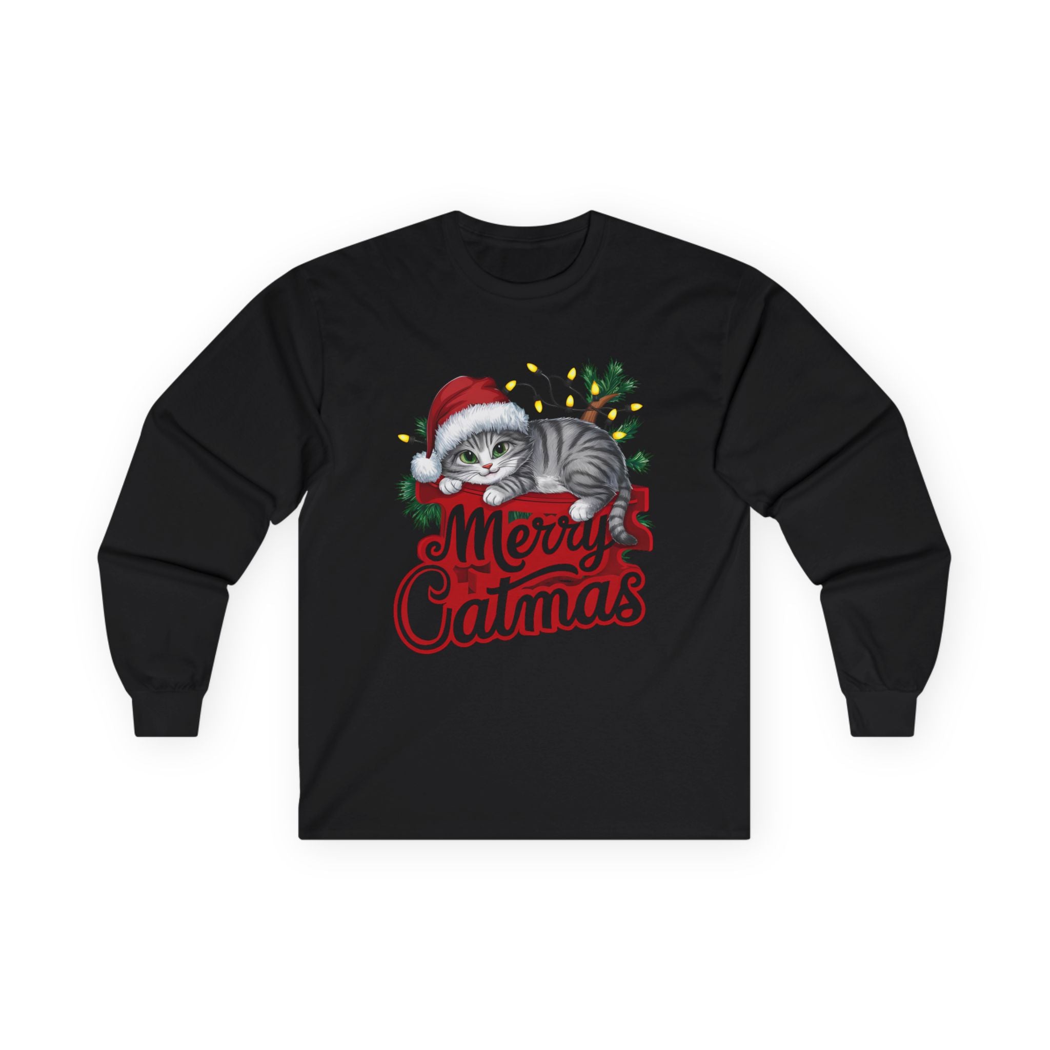Merry Catmas 01 Unisex Ultra Cotton Long Sleeve Tee