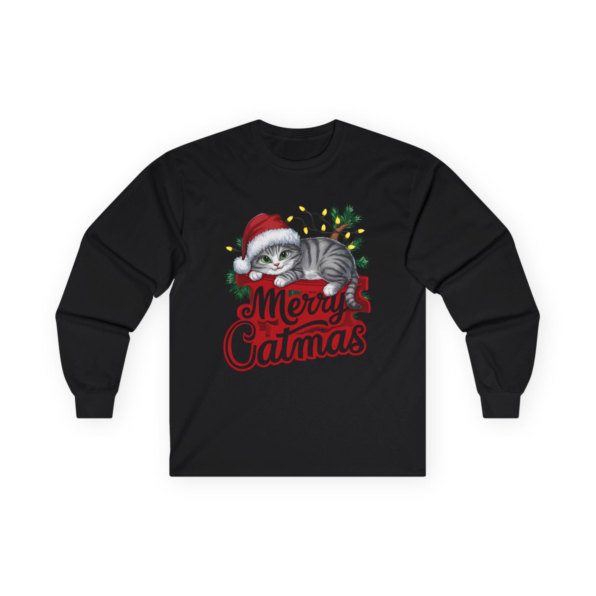 Merry Catmas 01 Unisex Ultra Cotton Long Sleeve Tee
