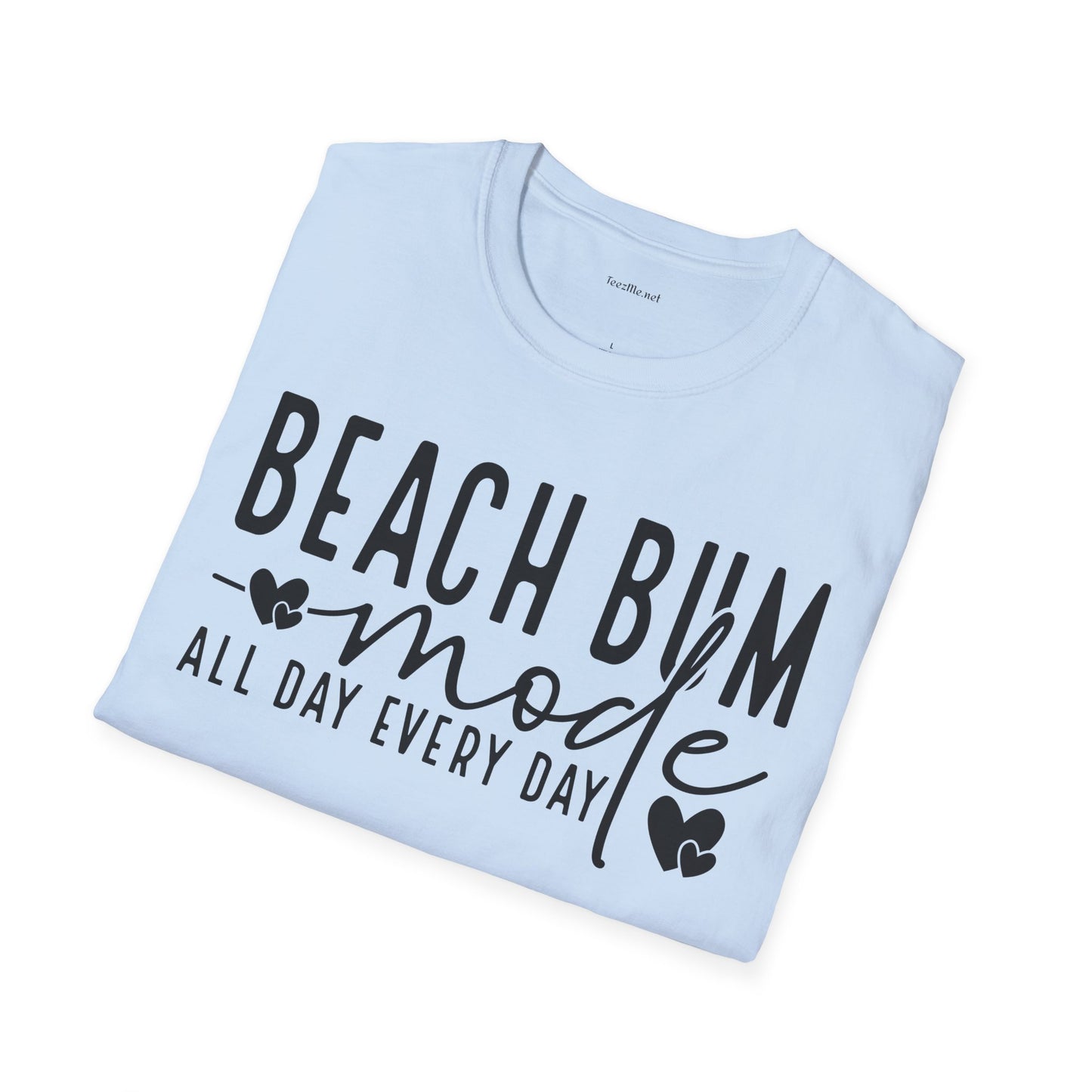 Beach Bum - Unisex Softstyle T-Shirt 100% Cotton Graphic