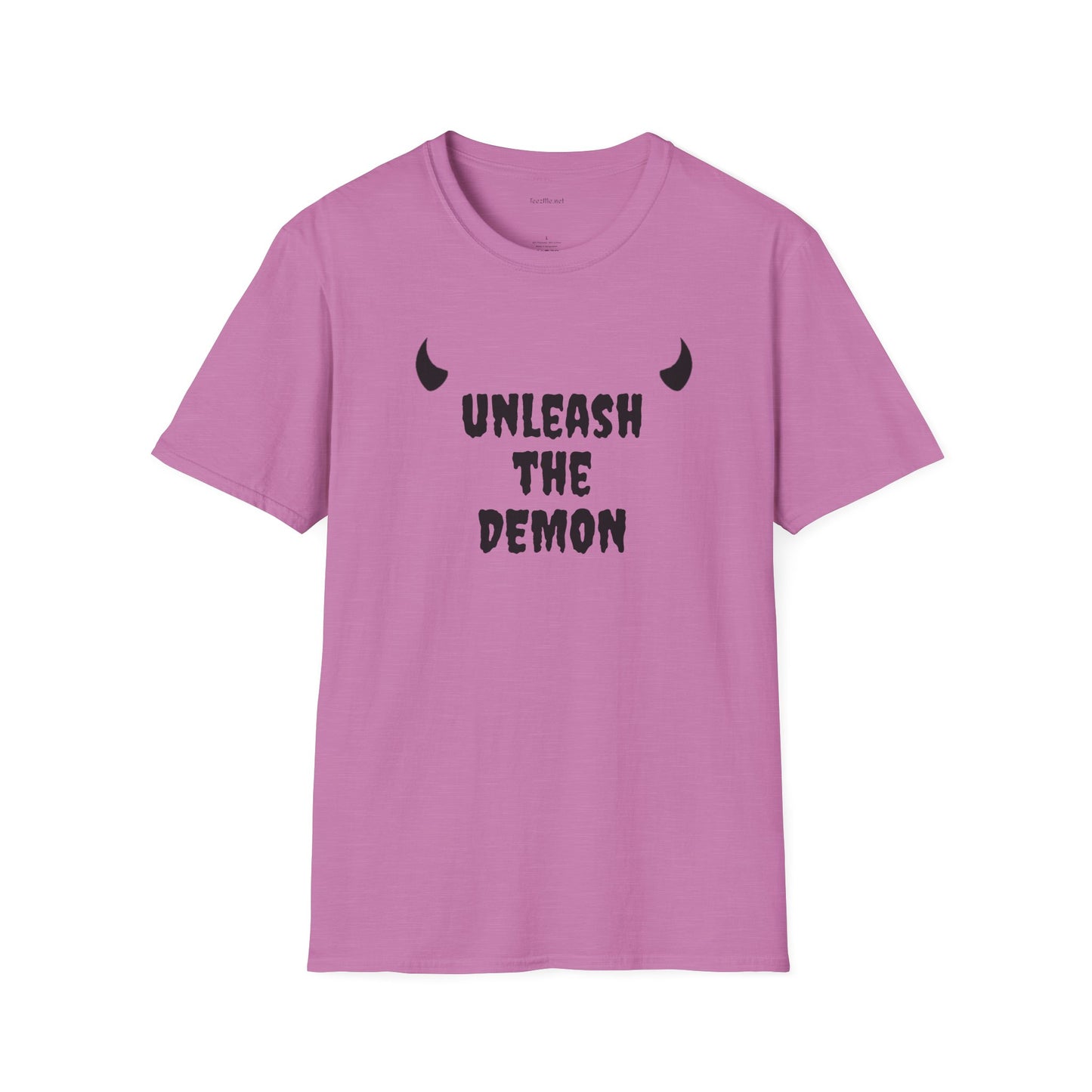 unleash the DEMON - Unisex Softstyle T-Shirt 100% Cotton Graphic