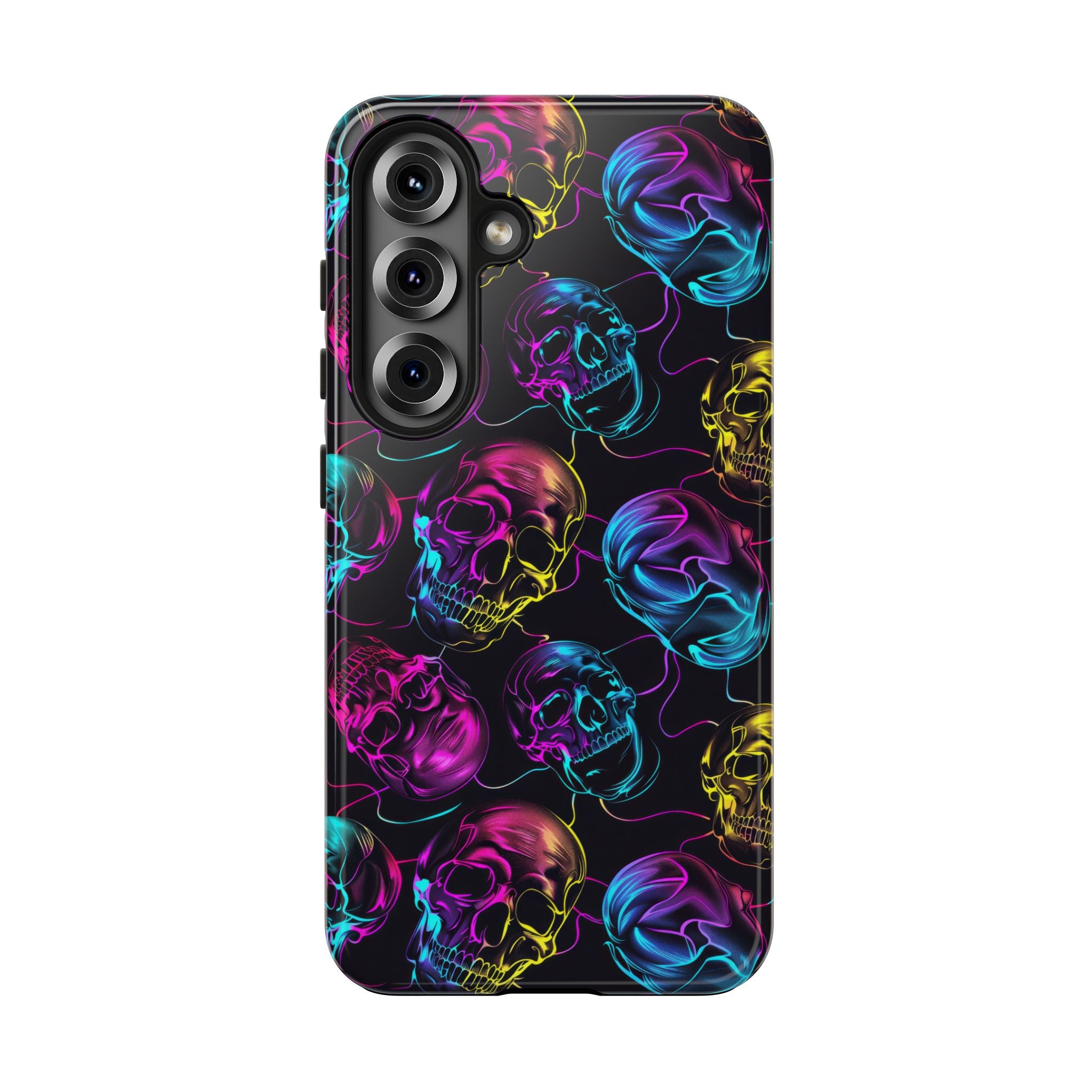Neon Skull Cell Phone Case Tough Phone Cases