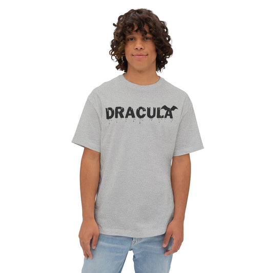 DRACULA with bats on back Unisex Oversized Boxy Tee
