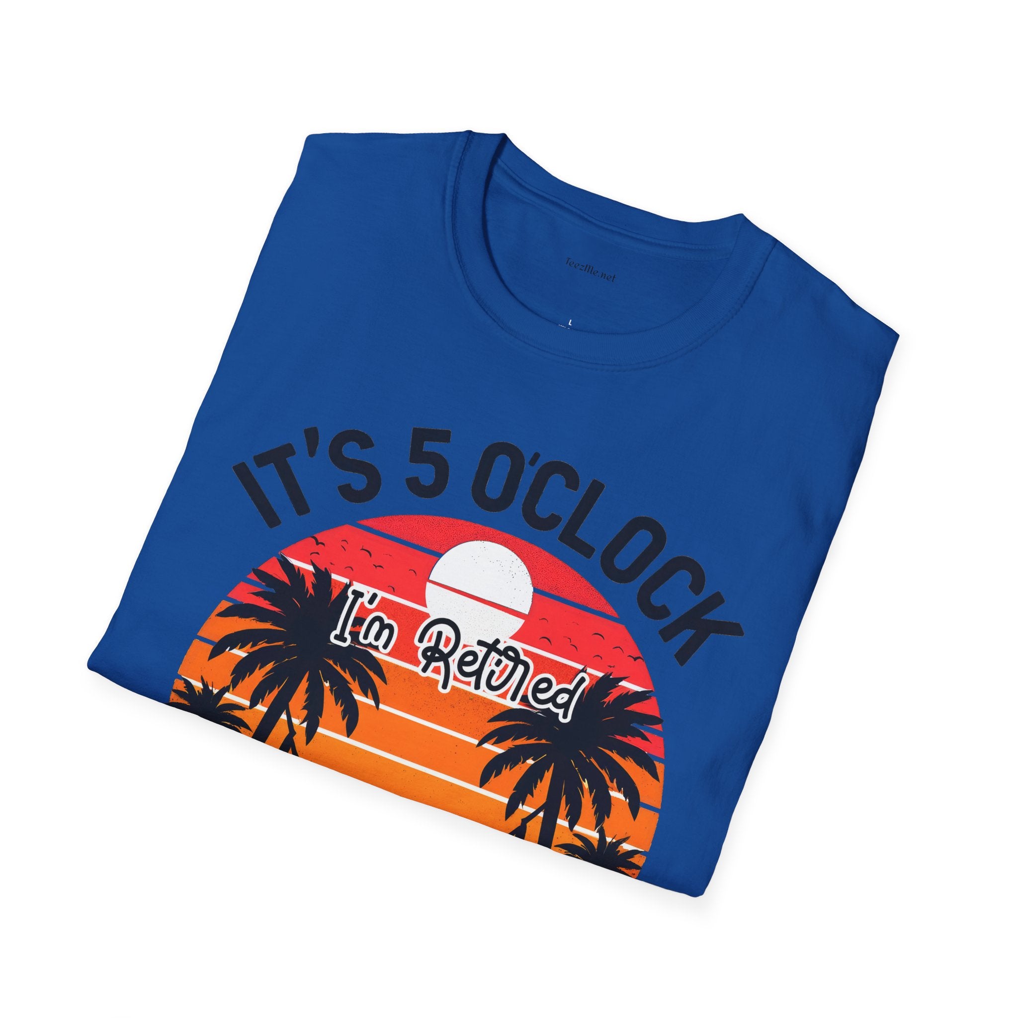 Retired - It's 5 - Unisex Softstyle T-Shirt 100% Cotton Graphic