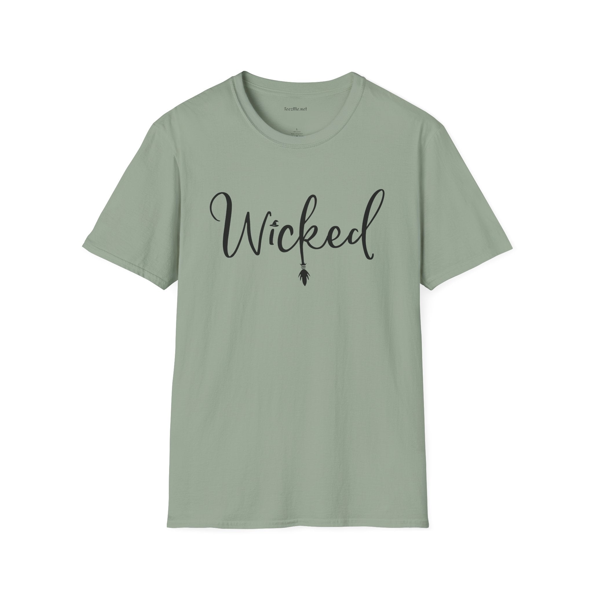 Wicked (black) Unisex SoftStyle T-Shirt 100% Cotton Graphic