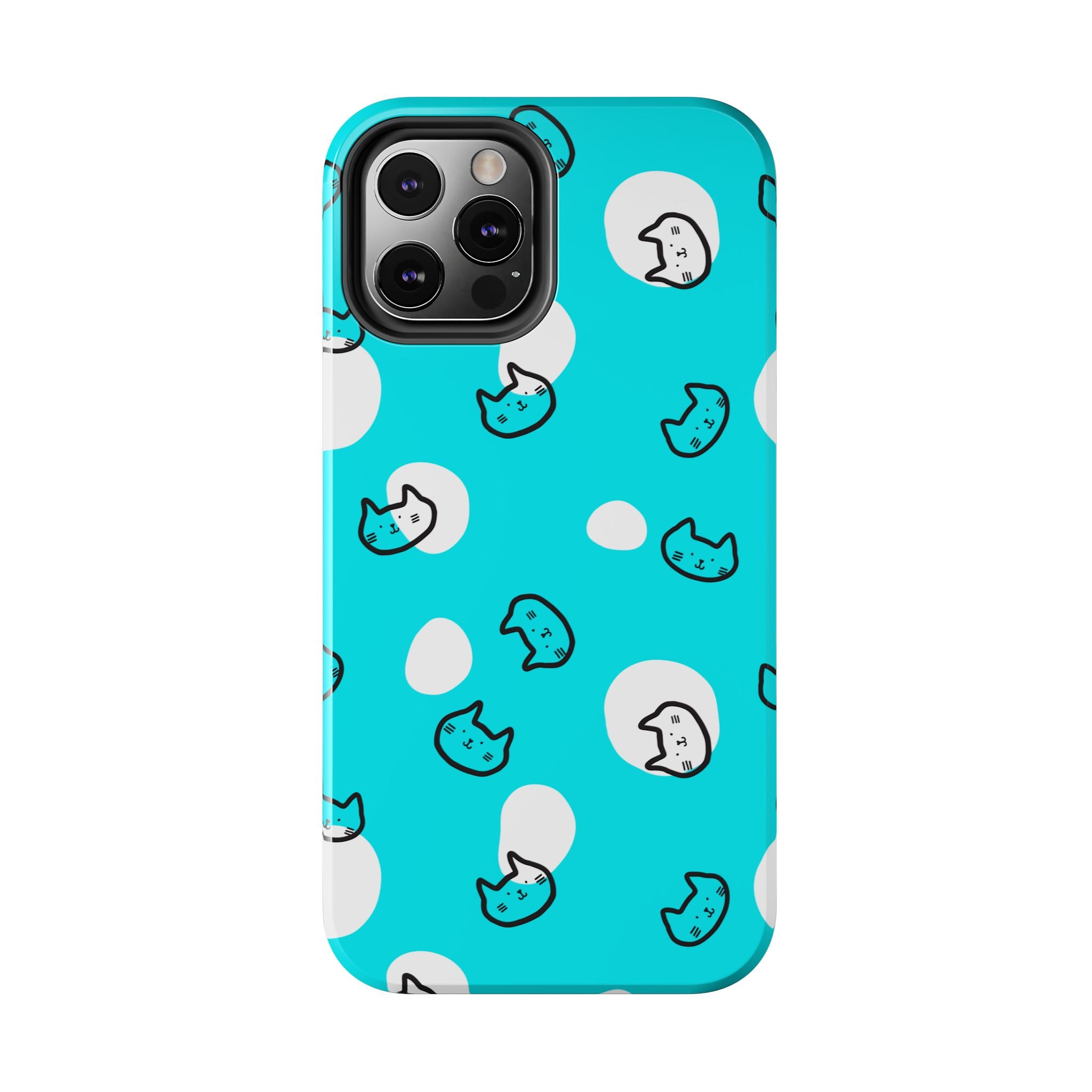 Cute Cat Pattern Cell Phone Case Tough Phone Cases