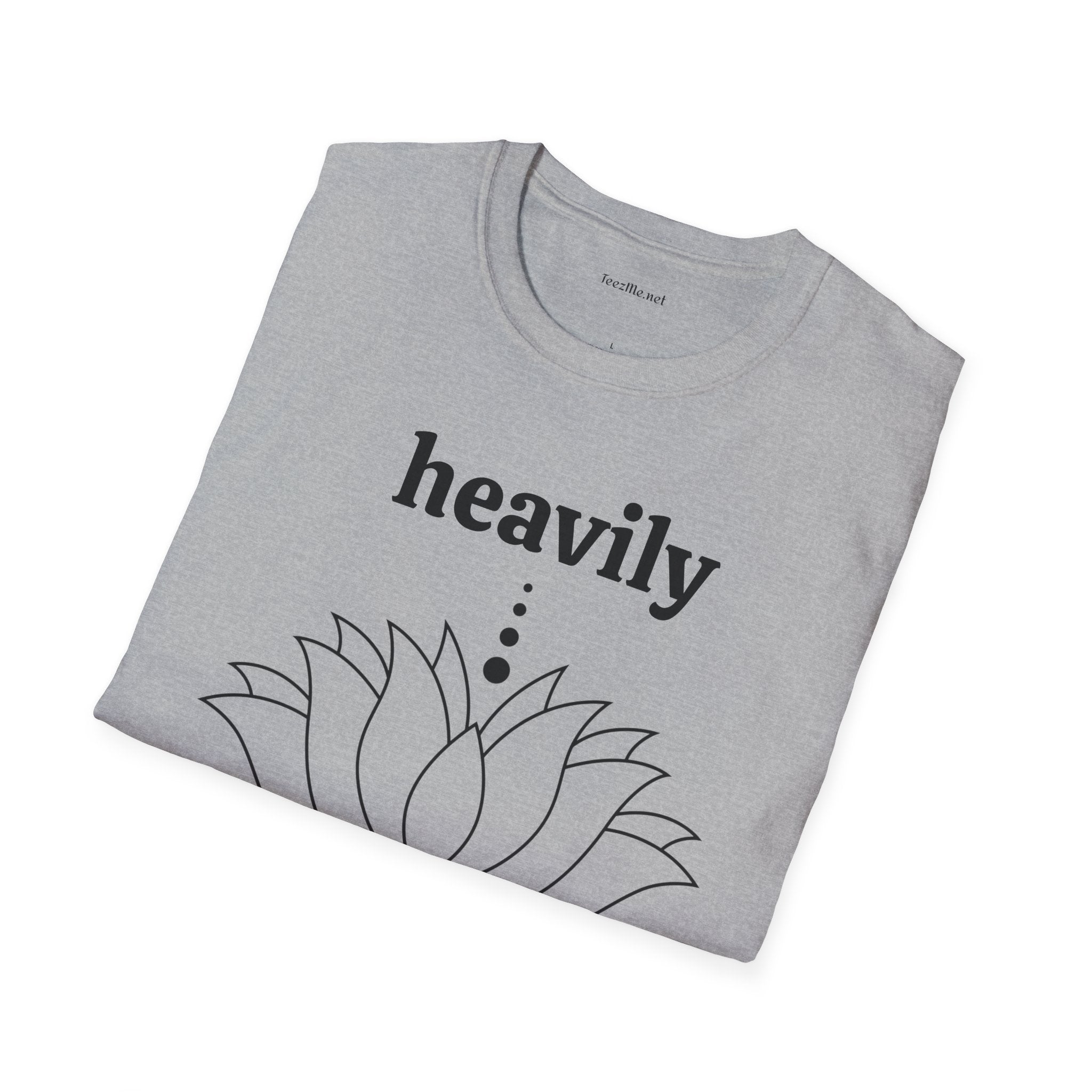 Heavily Meditated - Unisex Softstyle T-Shirt 100% Cotton Graphic