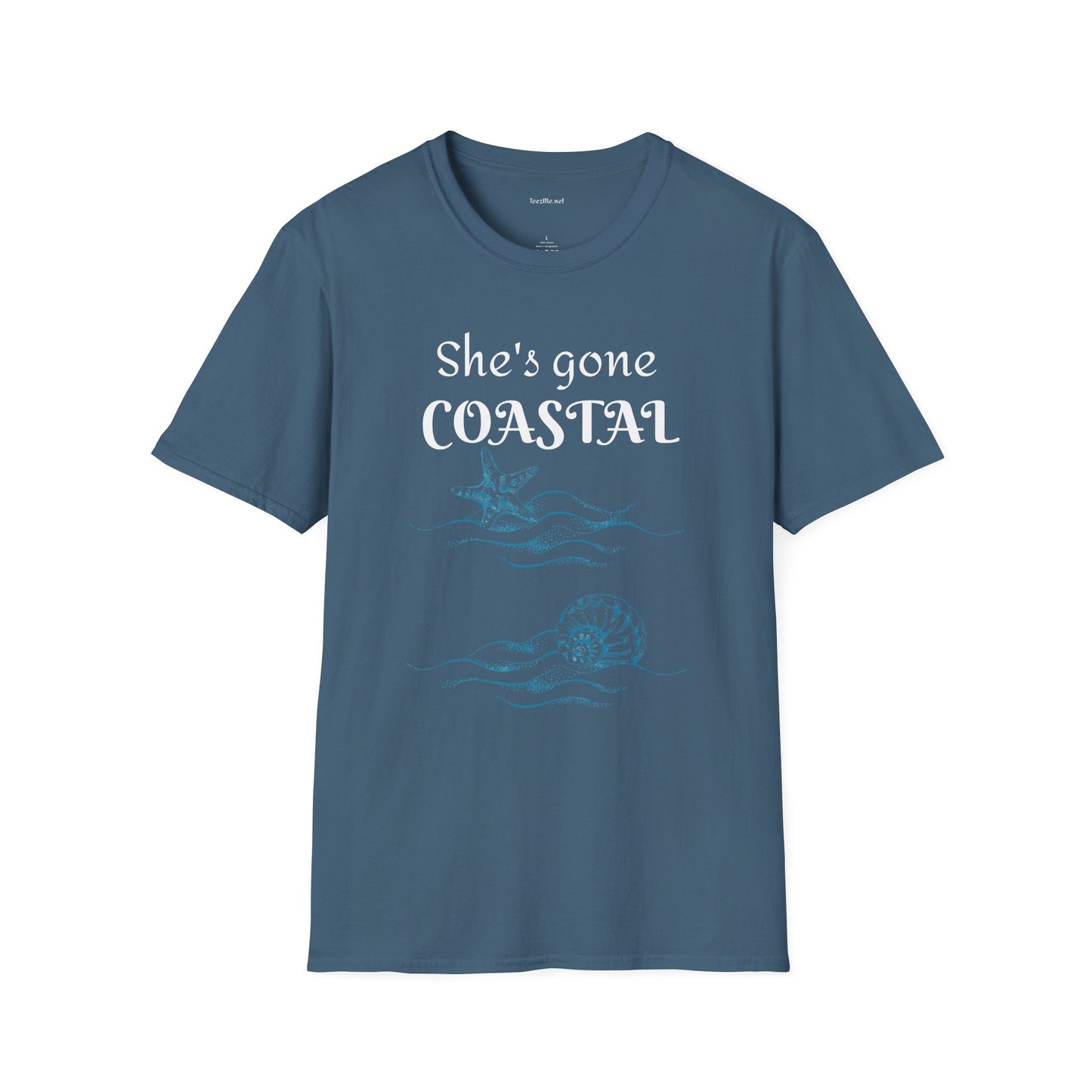 She's gone COASTAL - Unisex Softstyle T-Shirt 100% Cotton Graphic