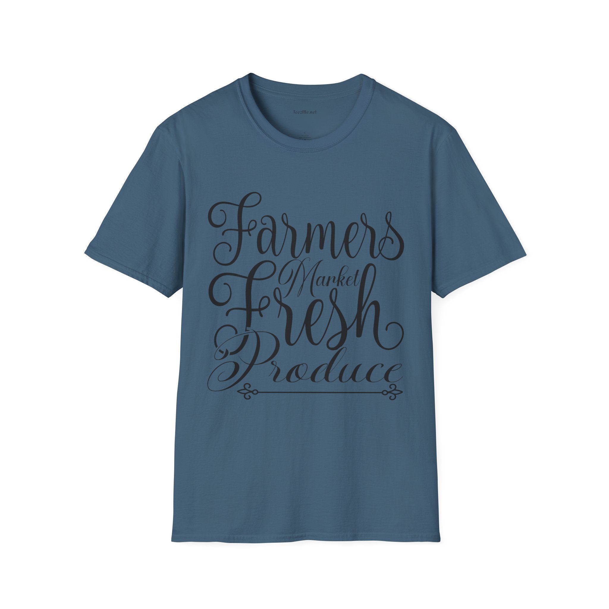 Farmers Market Fresh Produce Unisex Soft Style T-Shirt 100% Cotton Graphic