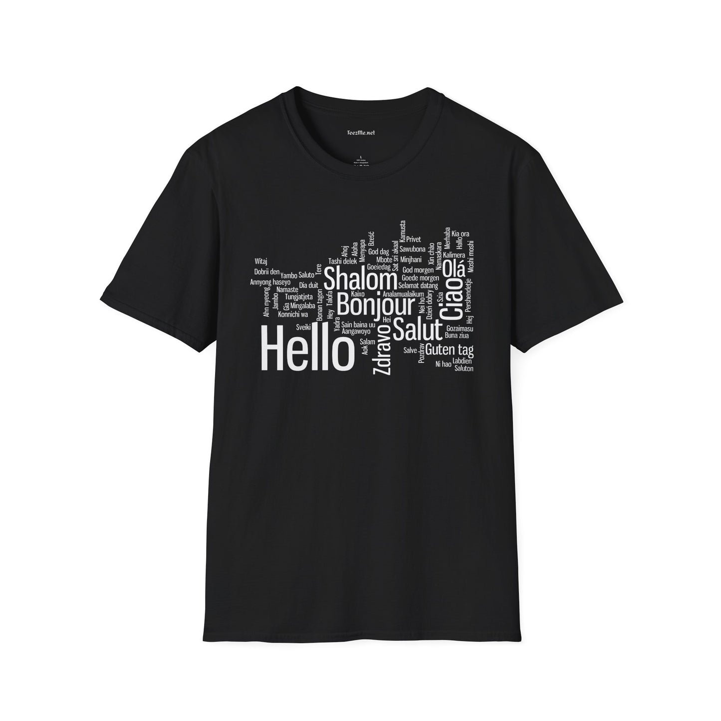 Hello (Multilingual) Unisex Softstyle T-Shirt 100% Cotton