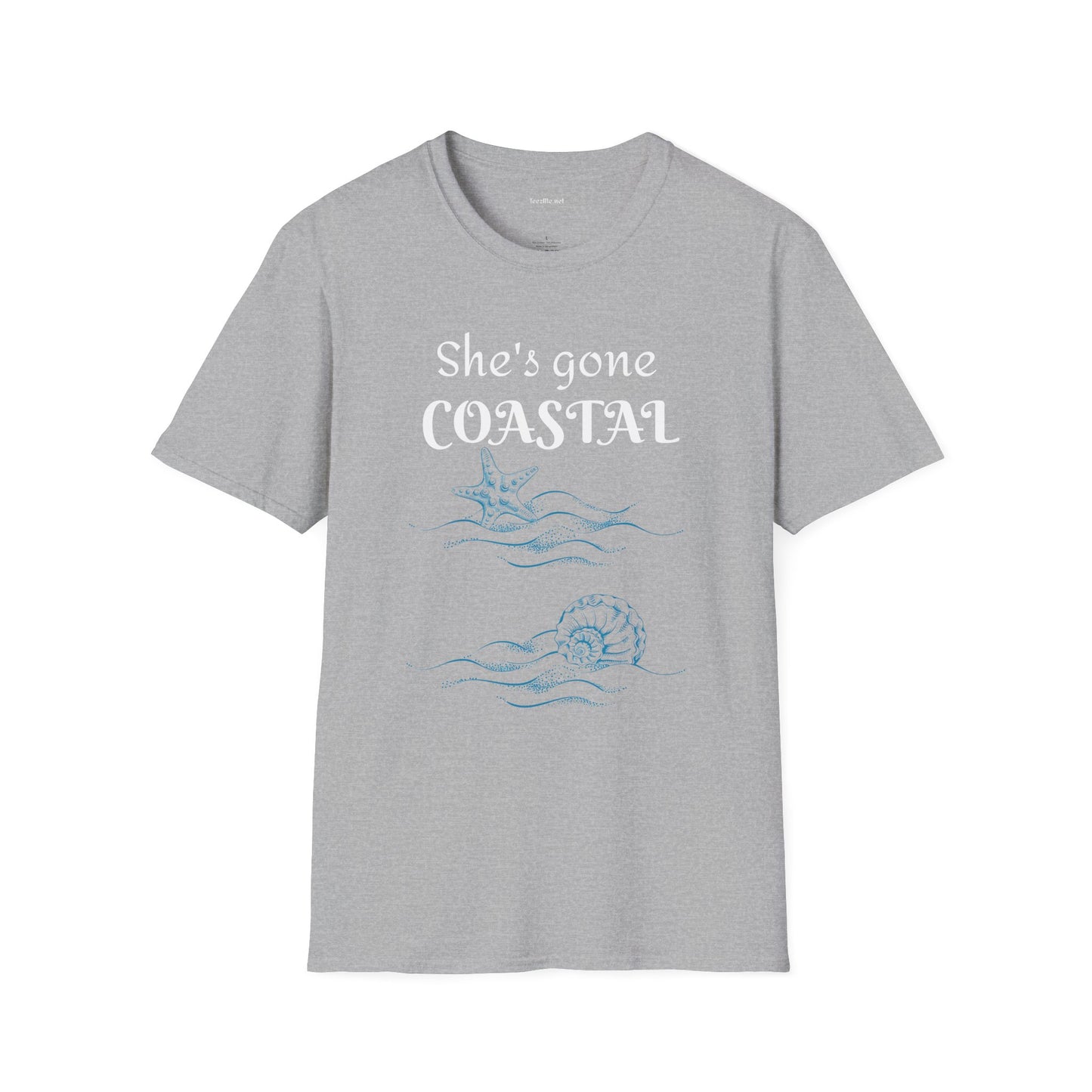 She's gone COASTAL - Unisex Softstyle T-Shirt 100% Cotton Graphic