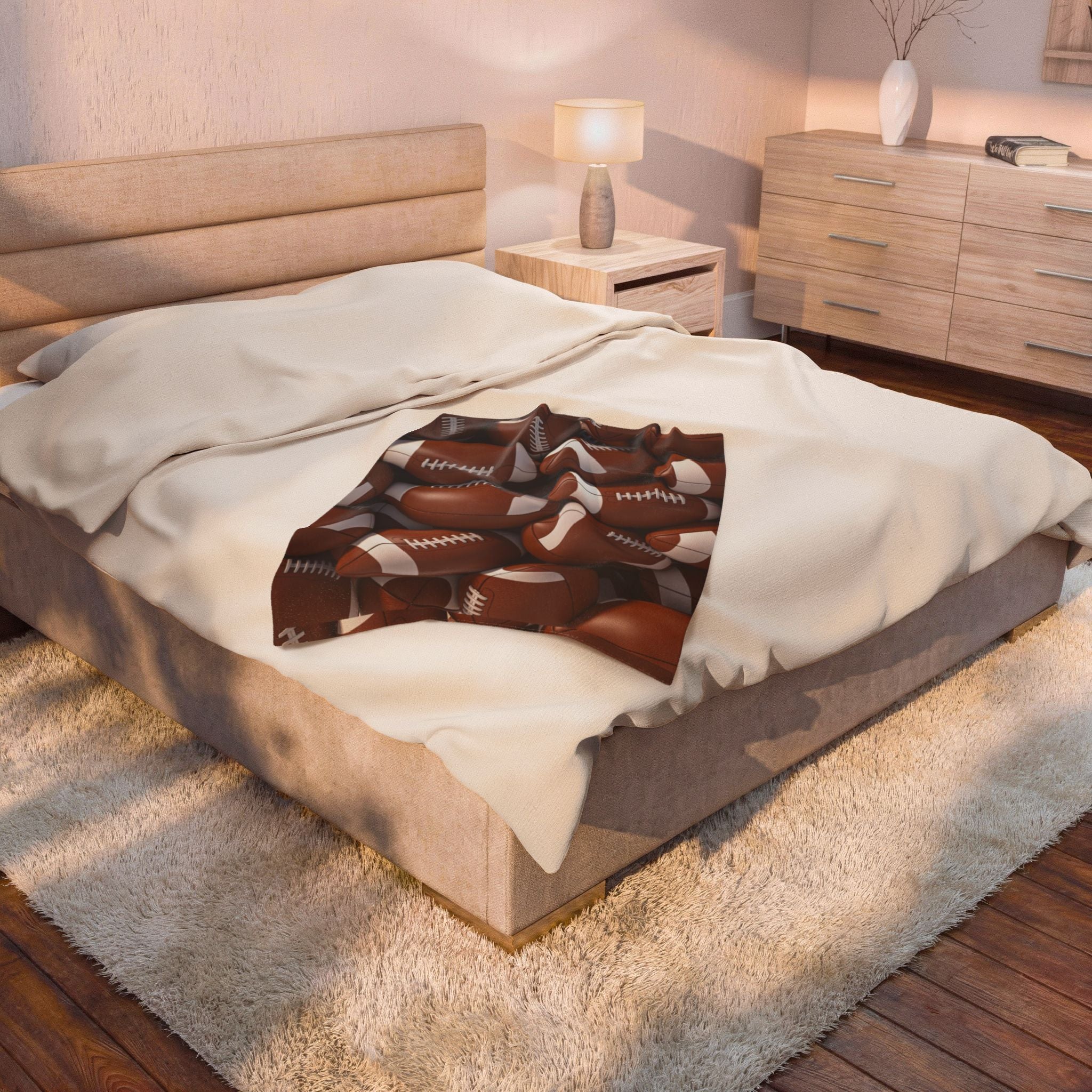 Football - Velveteen Plush Blanket