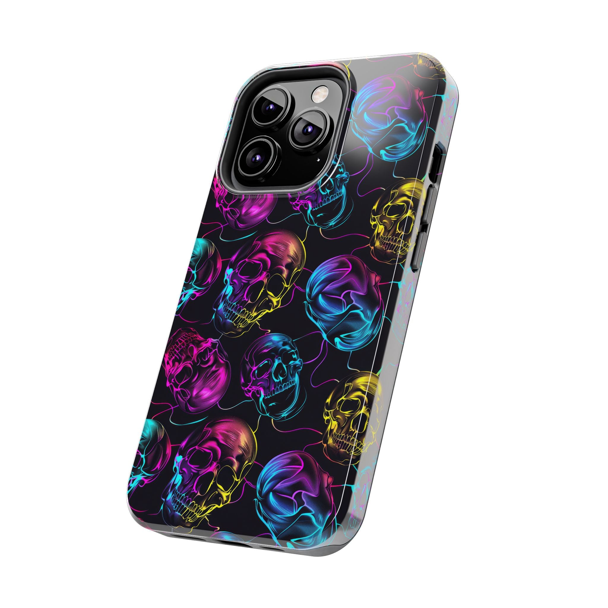 Neon Skull Cell Phone Case Tough Phone Cases