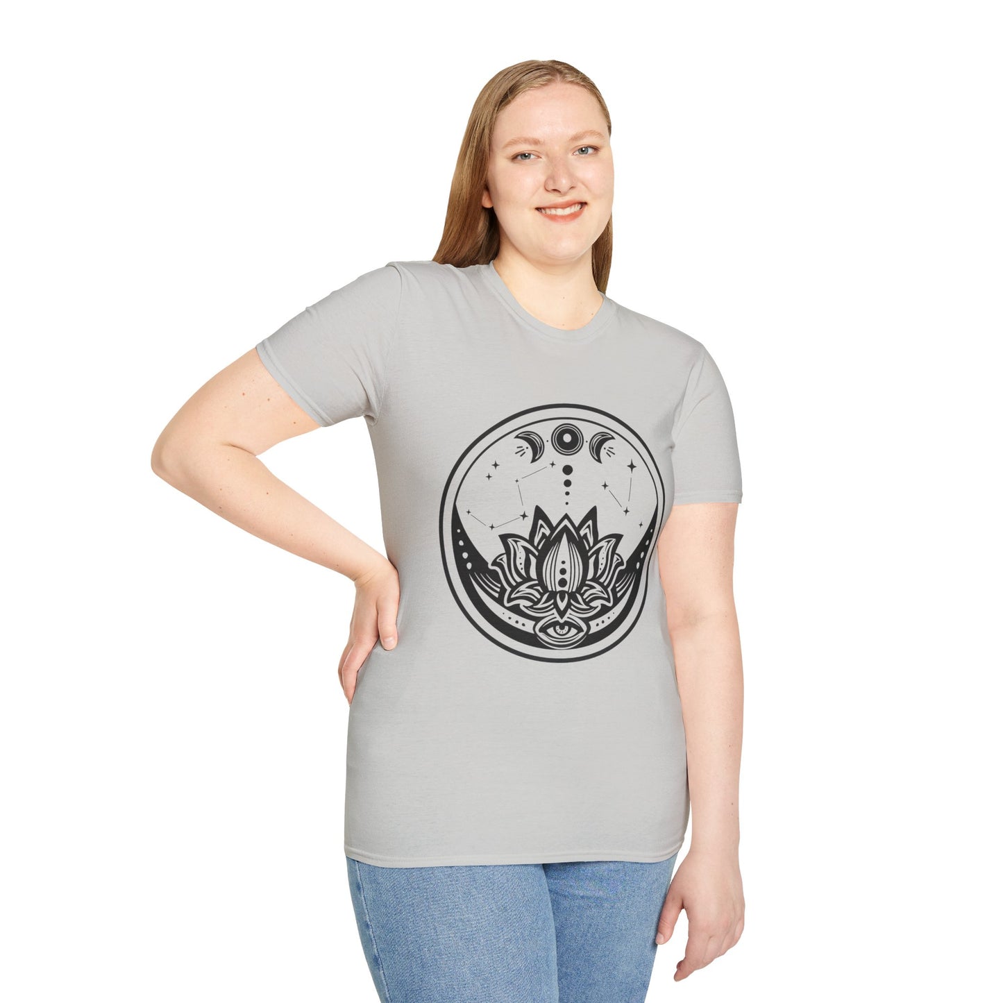 Moon Phase - Unisex Softstyle T-Shirt 100% Cotton Graphic