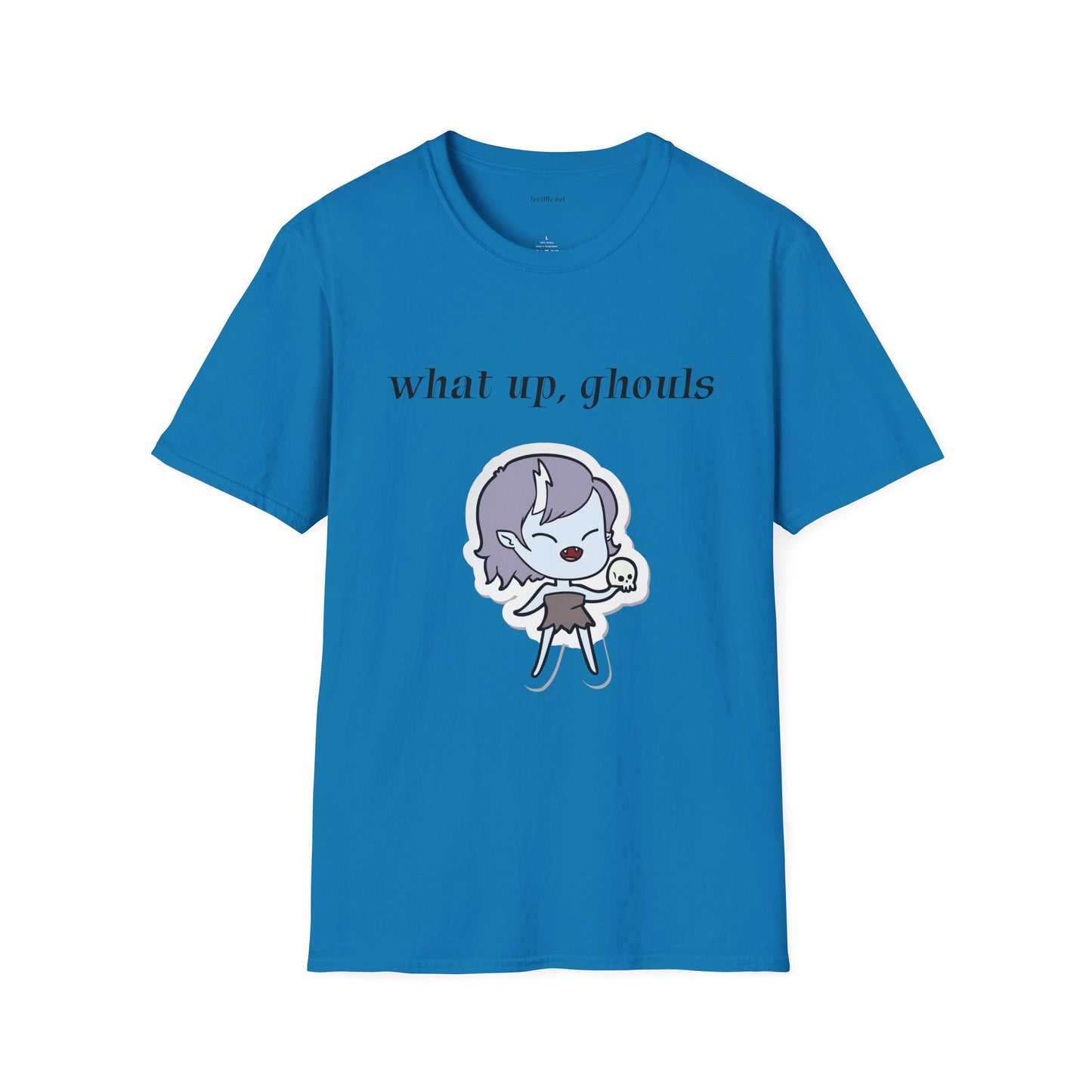 What up, ghouls - Unisex Softstyle T-Shirt 100% Cotton Graphic