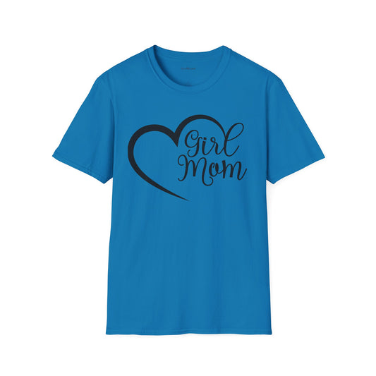 Girl Mom 01 Unisex SoftStyle T-Shirt 100% Cotton Graphic