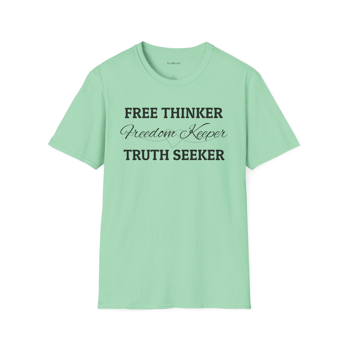 Free Thinker Unisex Softstyle T-Shirt 100% Cotton Graphic