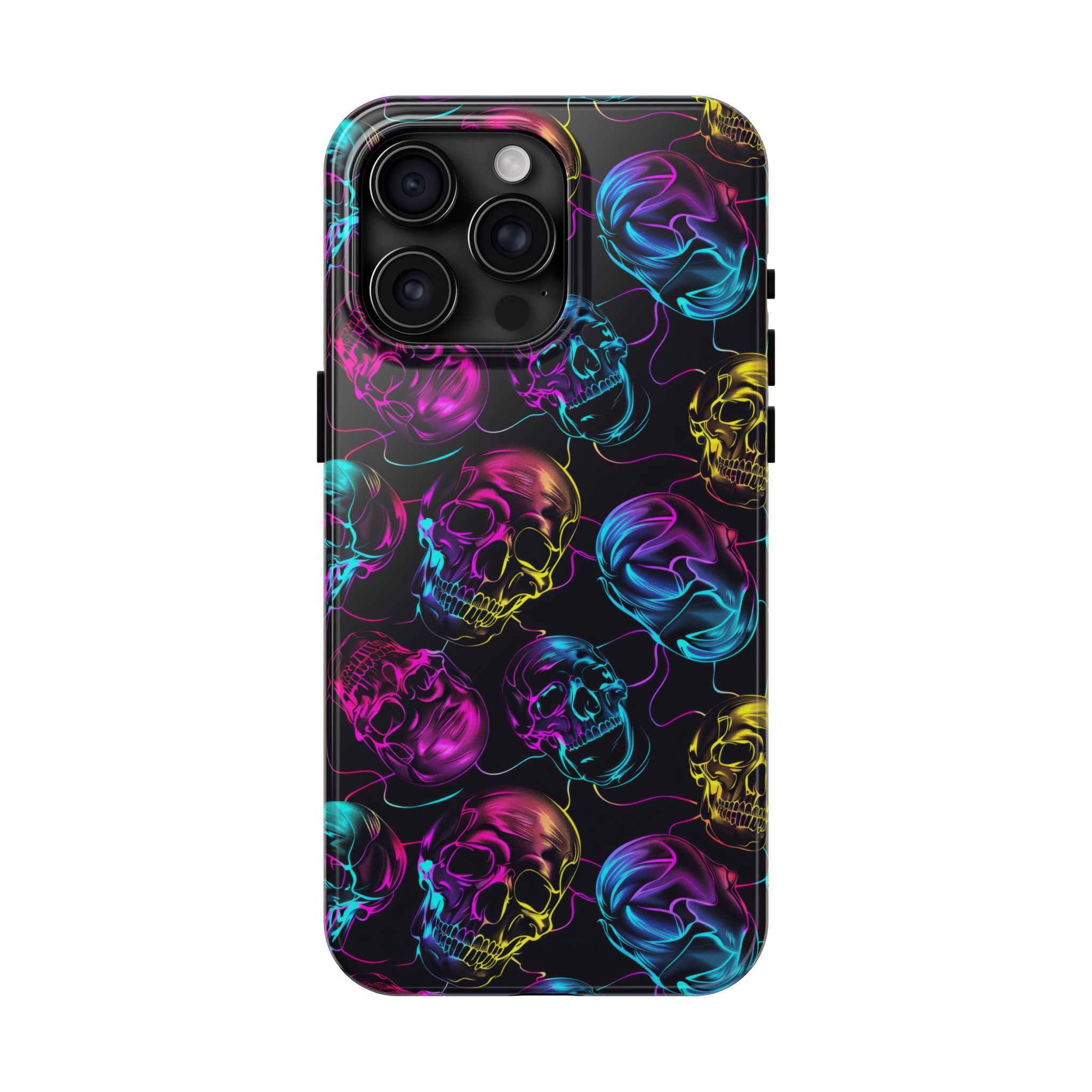 Neon Skull Cell Phone Case Tough Phone Cases