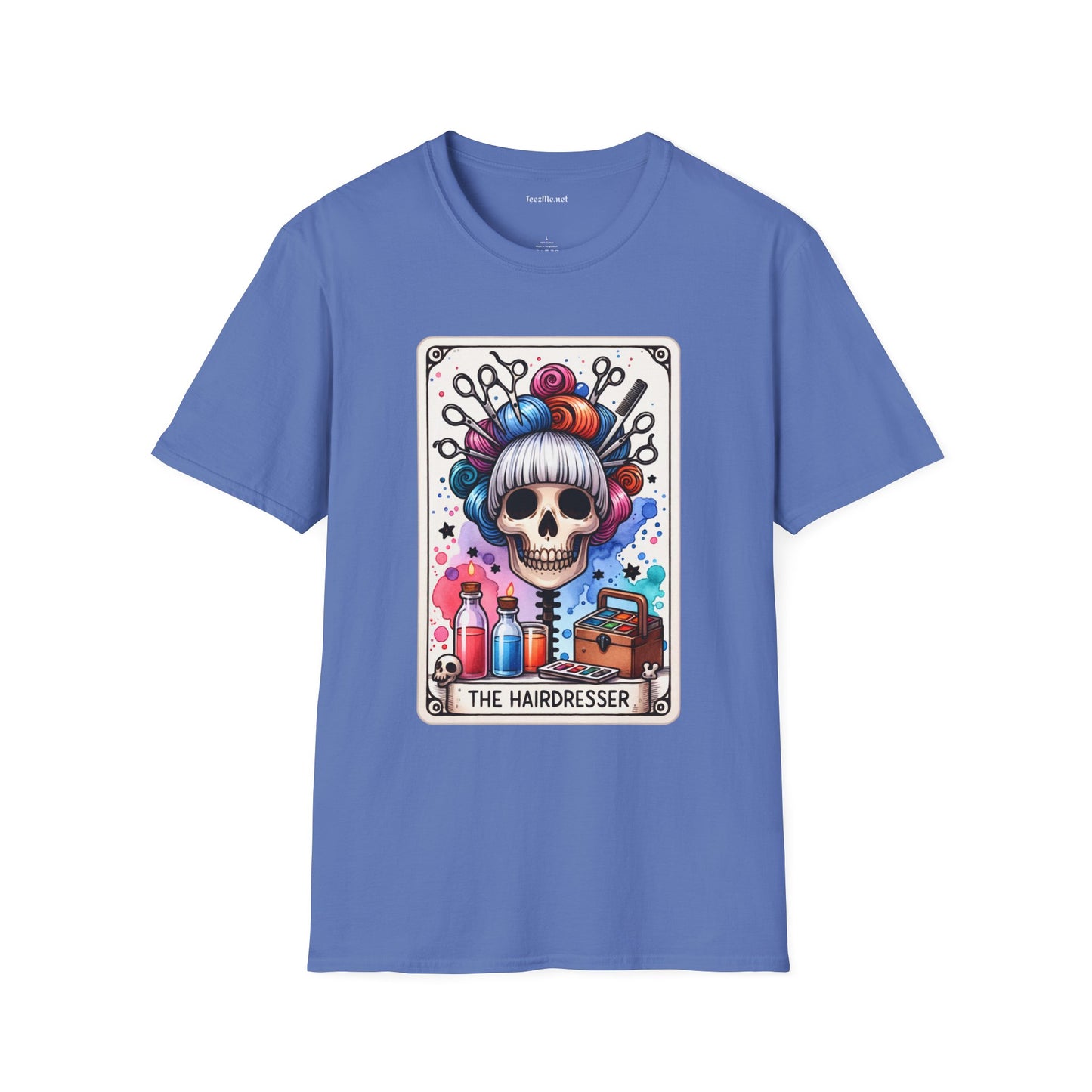 The Hairdresser Tarot Card Unisex Softstyle T-Shirt 100% Cotton Graphic