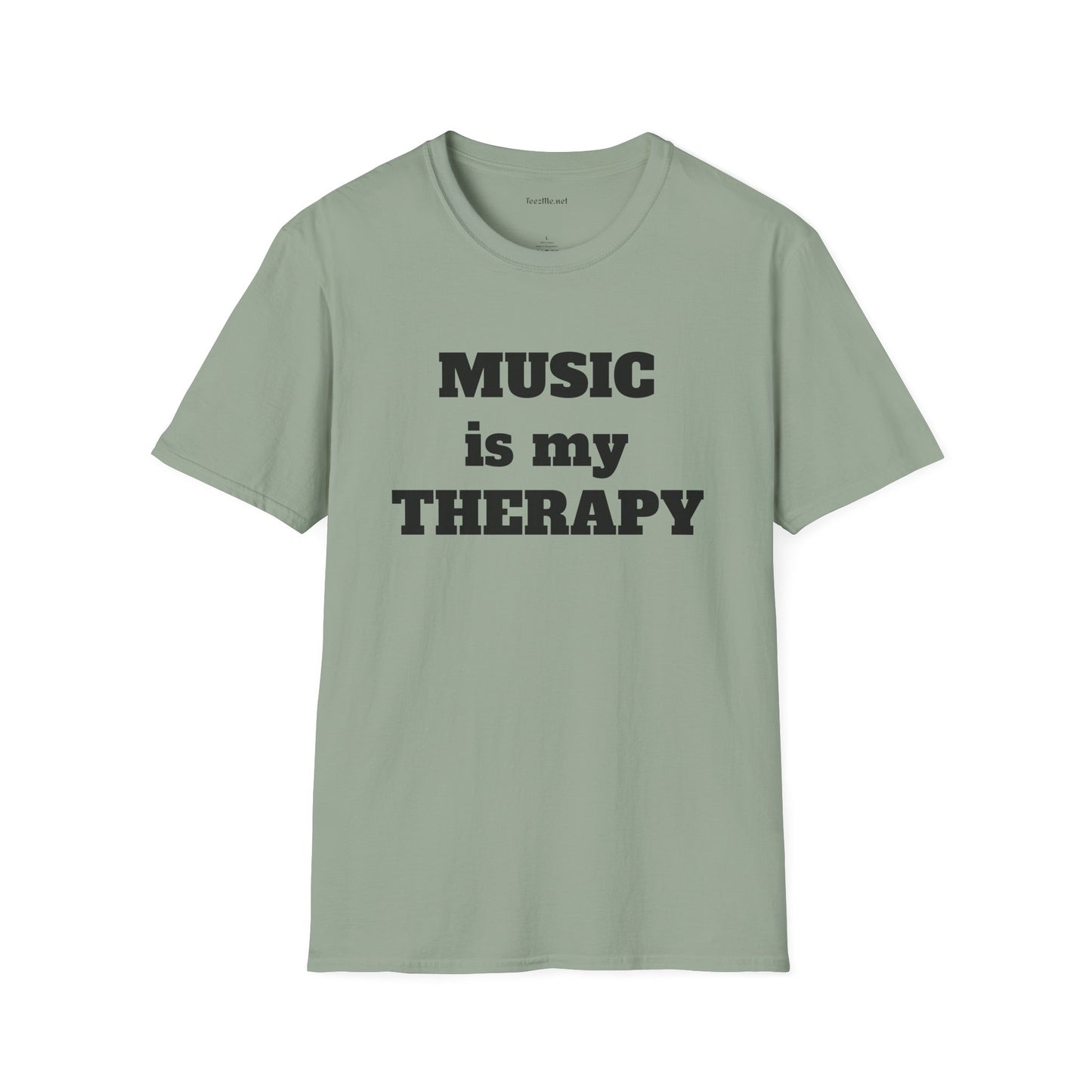 Music is my Therapy - Unisex Softstyle T-Shirt 100% Cotton Graphic
