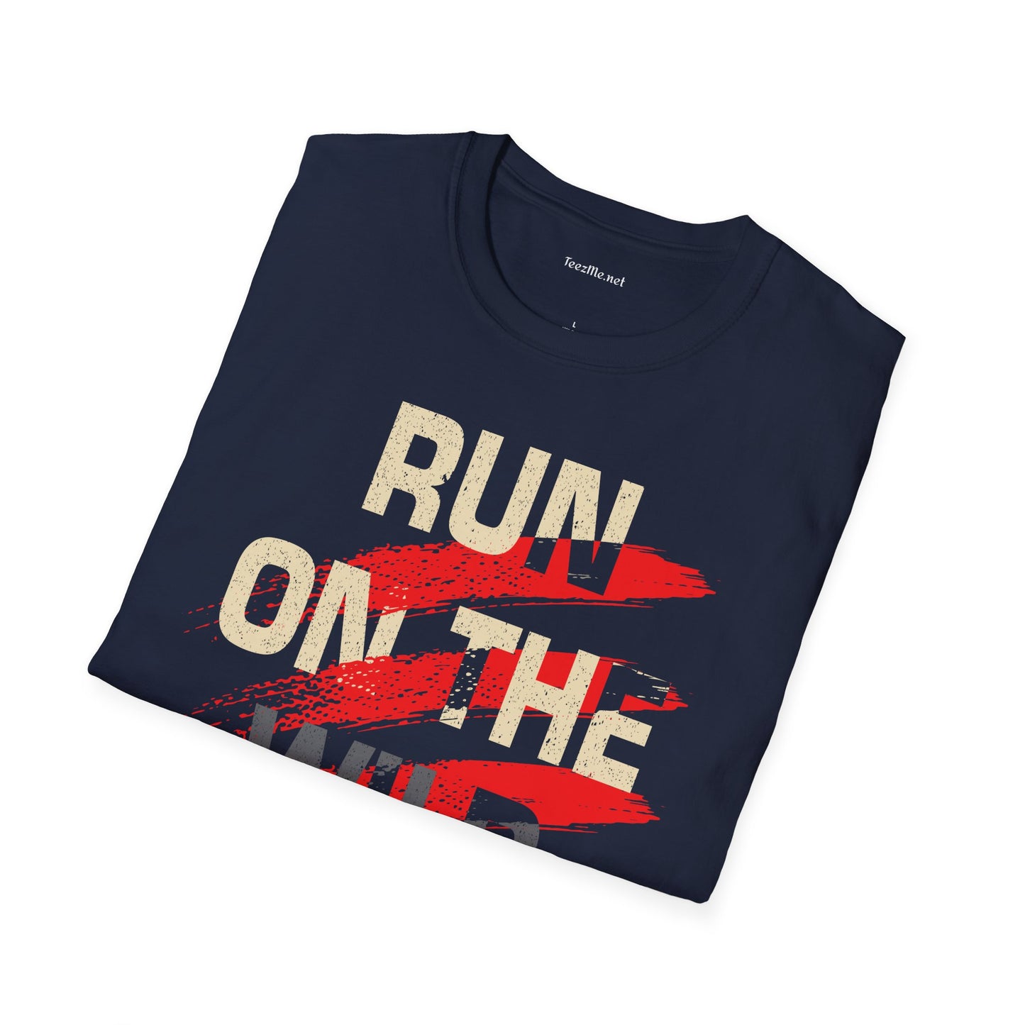 Run on the Wild Side Unisex Softstyle T-Shirt 100% Cotton Graphic