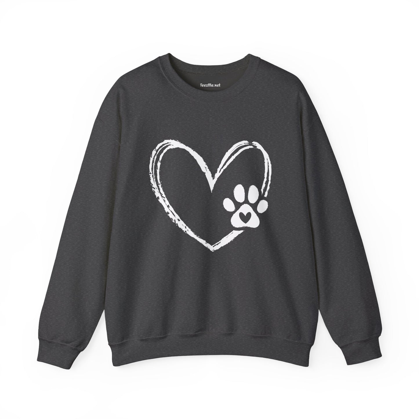 Paw Heart Unisex Heavy Blend™ Crewneck Sweatshirt