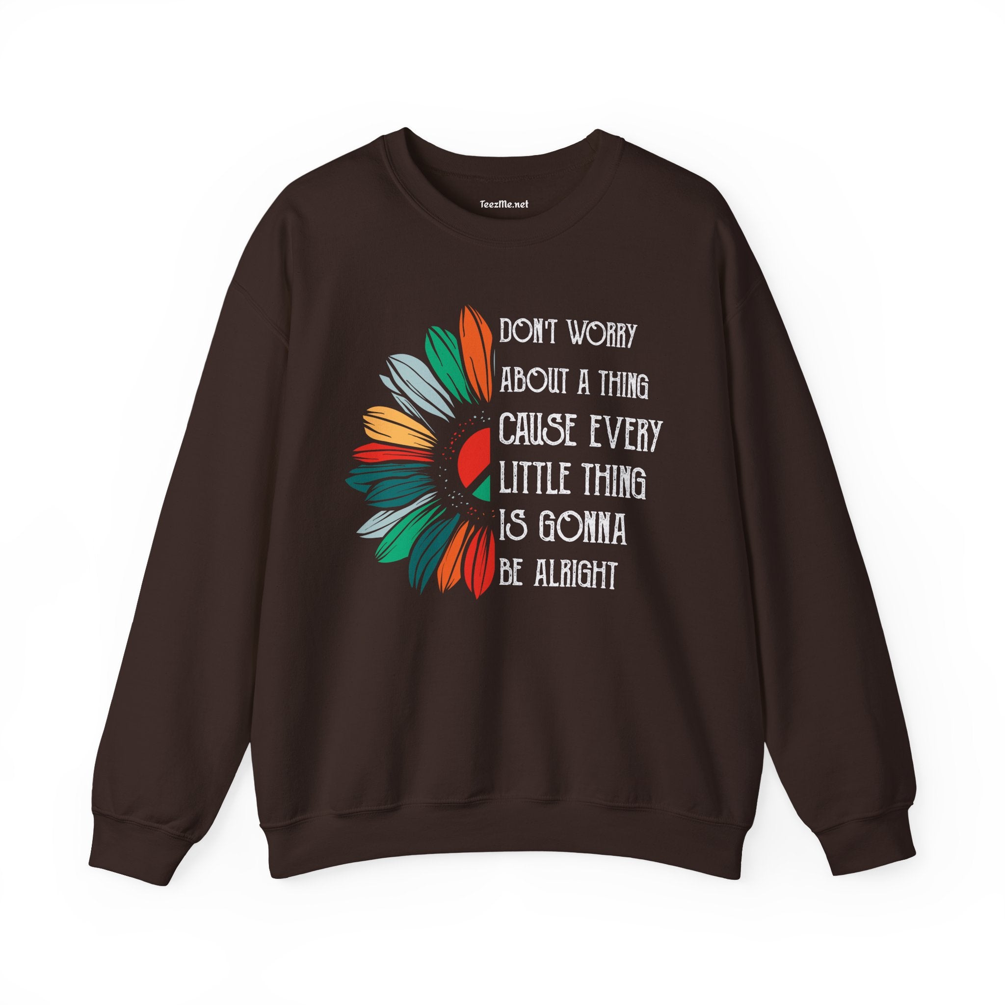 Don't Worry About a Thing Unisex Heavy Blend™ Crewneck Sweatshirt Inspirational