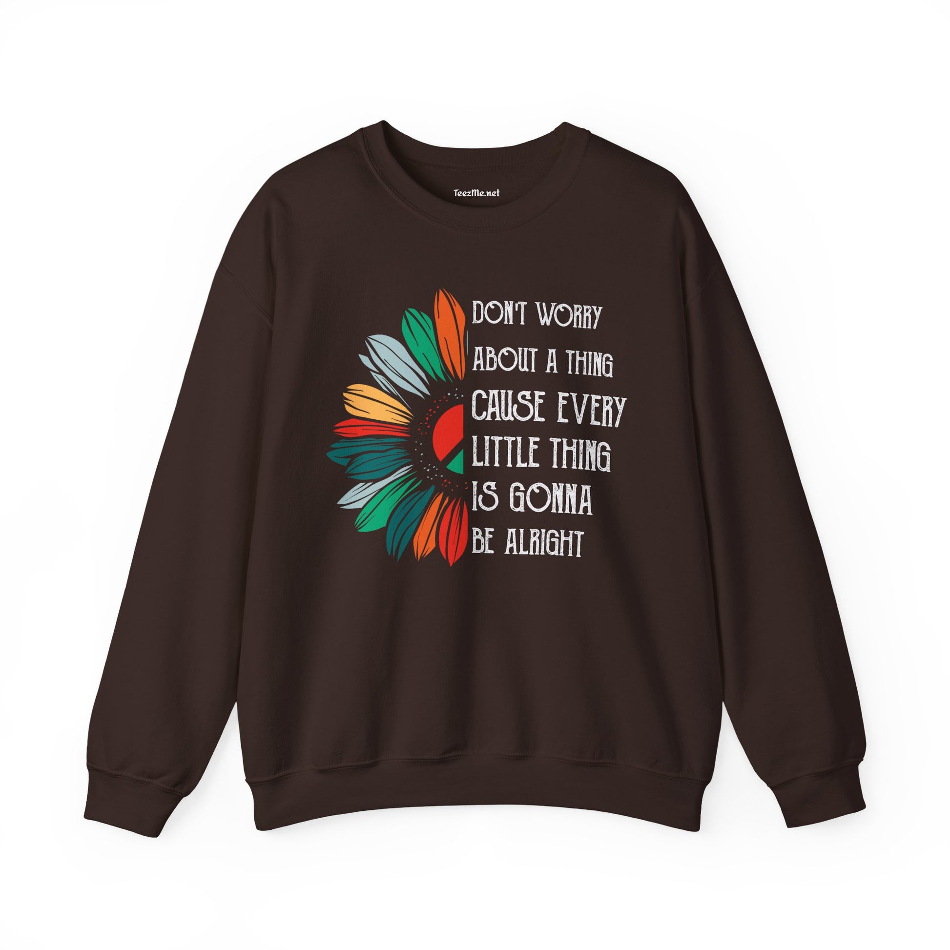 Don't Worry About a Thing Unisex Heavy Blend™ Crewneck Sweatshirt Inspirational