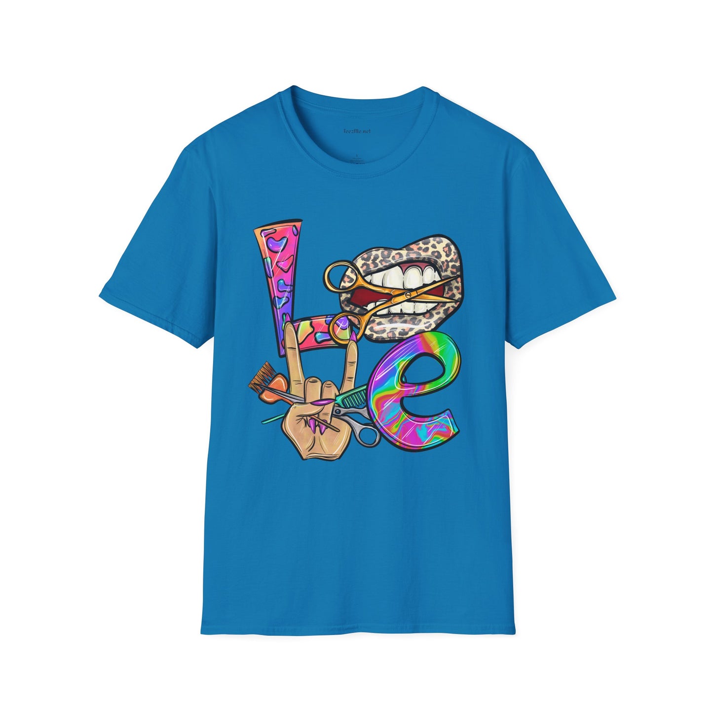 Hairstylist Love Unisex Softstyle T-Shirt 100% Cotton Graphic